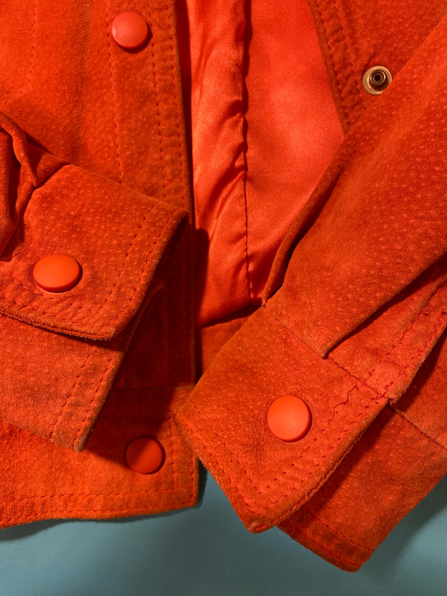 VINTAGE "DANIER" ORANGE SUEDE JACKET