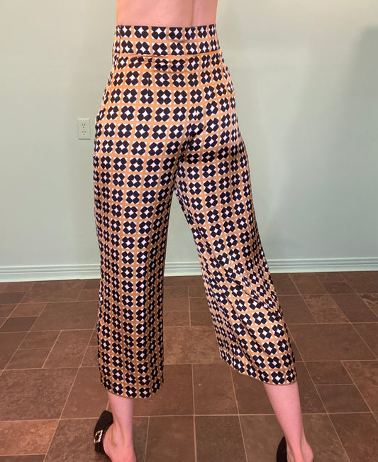 "ZARA" PALAZZO PANTS TILE PRINT