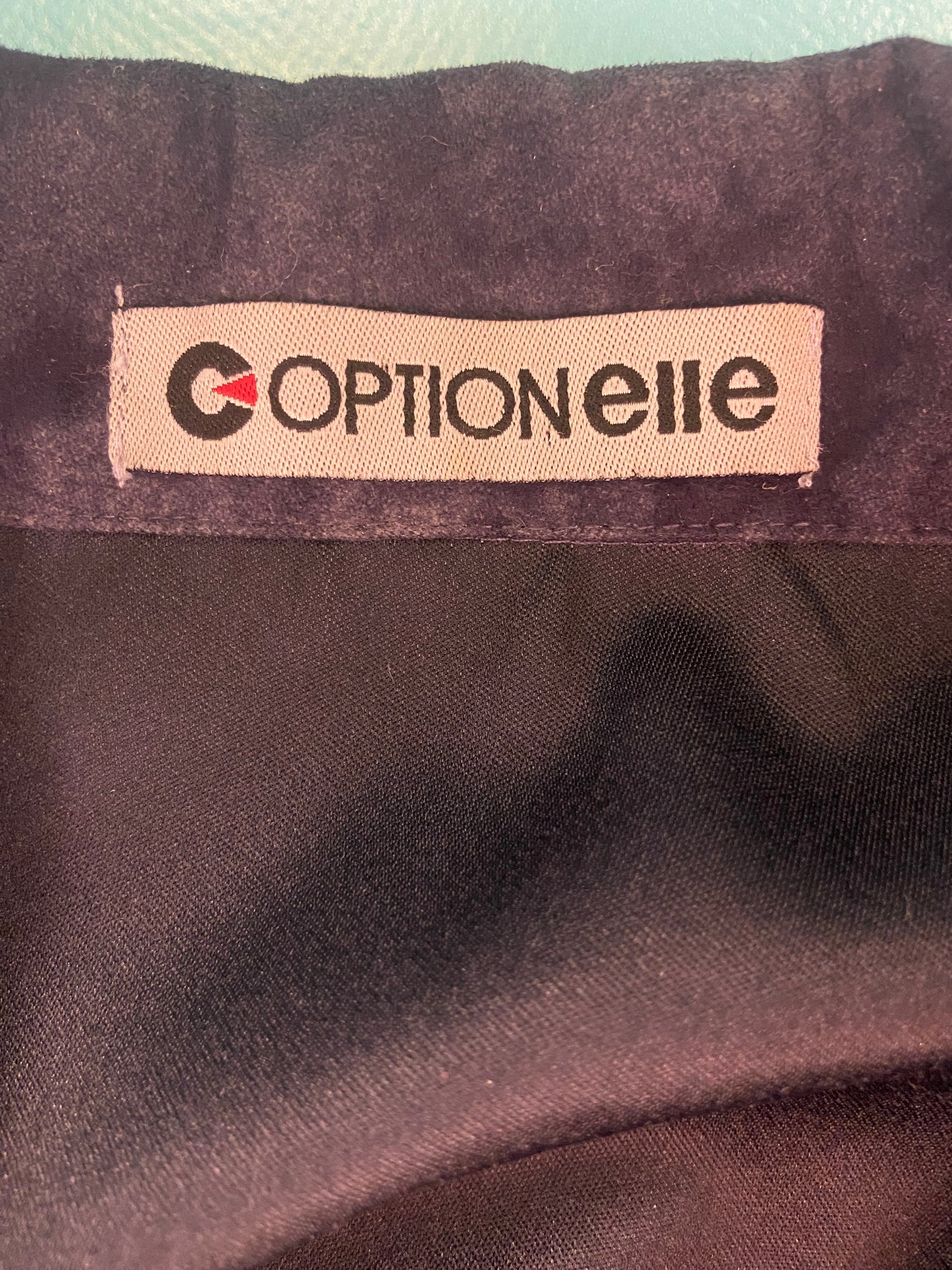 VINTAGE 90'S "OPTION ELLE" FAUX-SUEDE BUTTON DOWN SHIRT