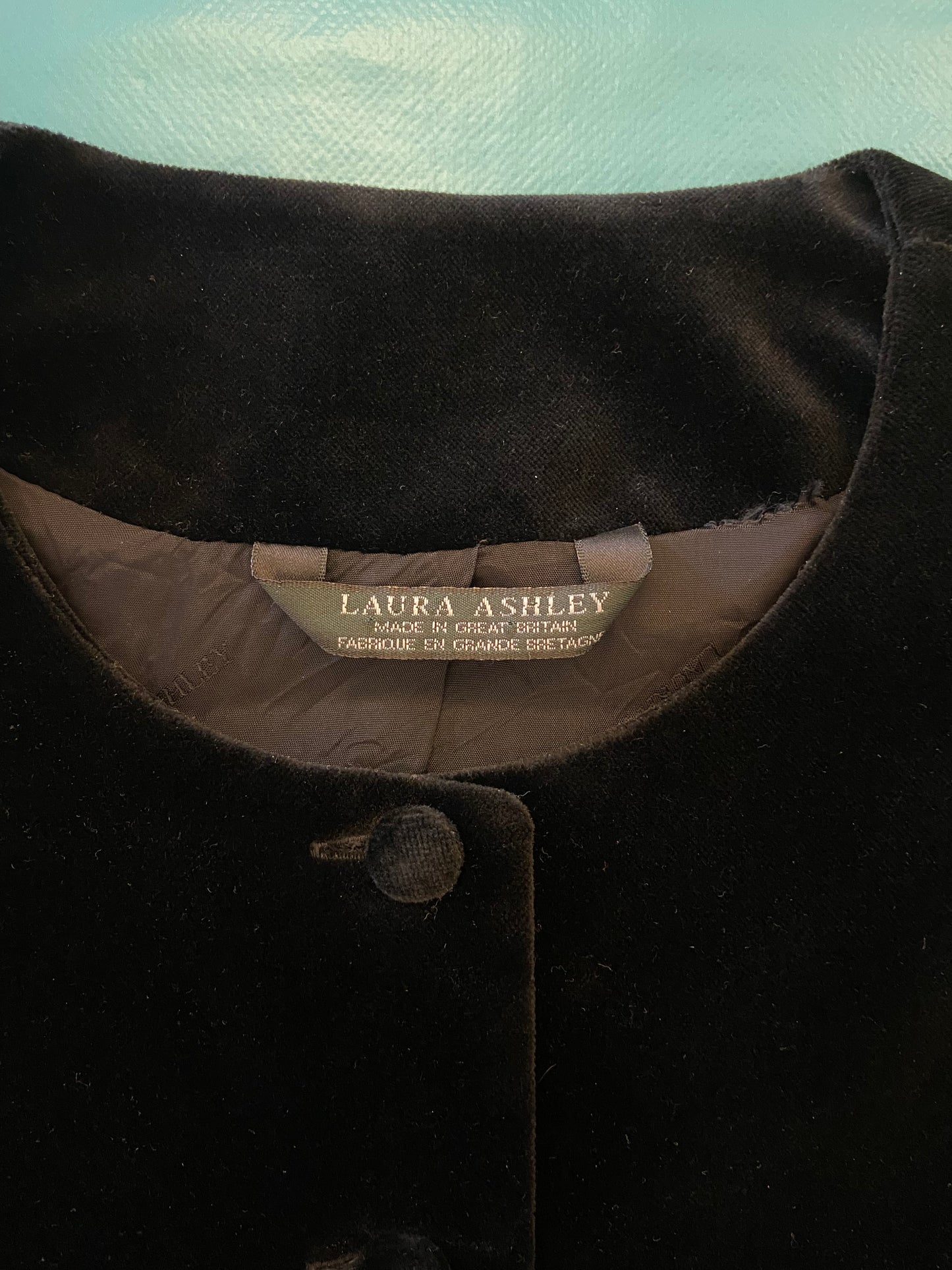 VINTAGE "LAURA ASHLEY" VELVET JACKET