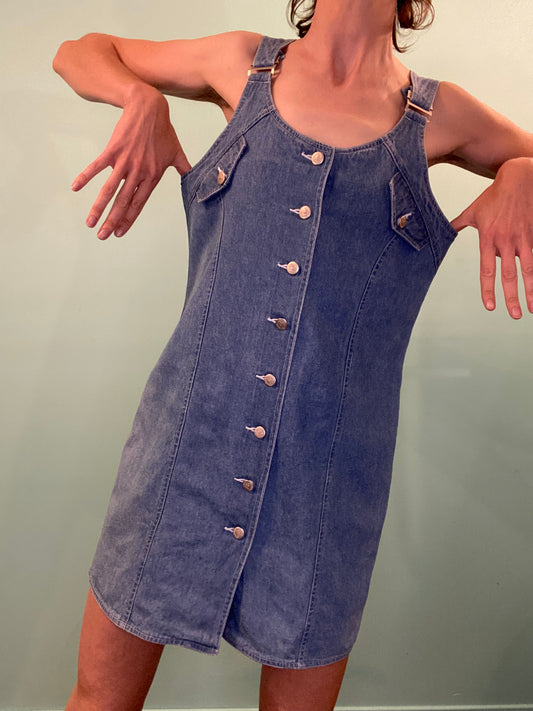VINTAGE "725 ORIGINALS" SHORT DENIM ROMPER DRESS