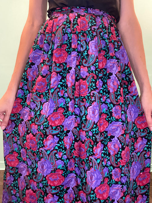 VINTAGE "MS INTERPRET" 90'S FLORAL SKIRT