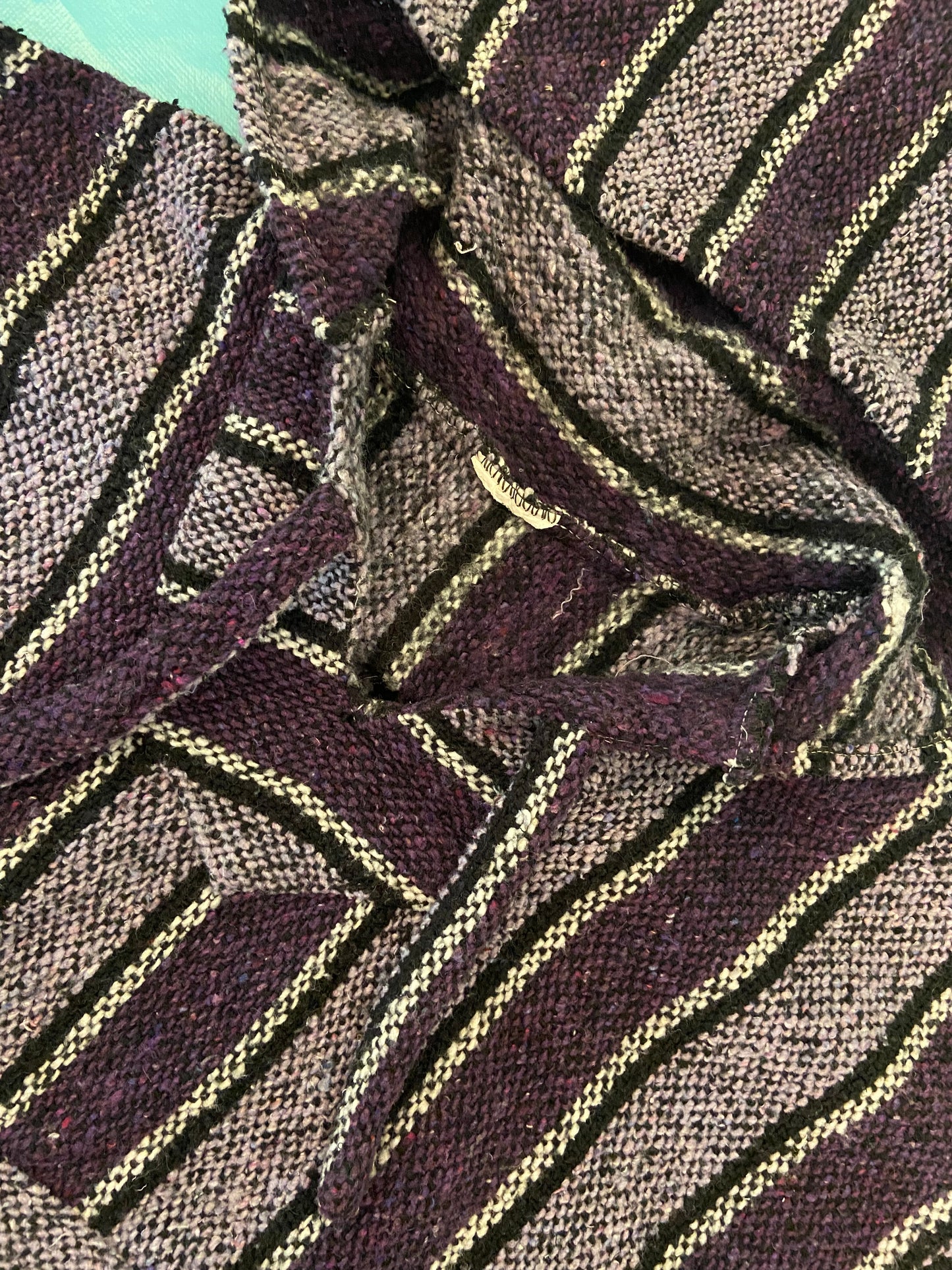 "VINTAGE" 90S HIPPIE HACKEY SACK HOODIE