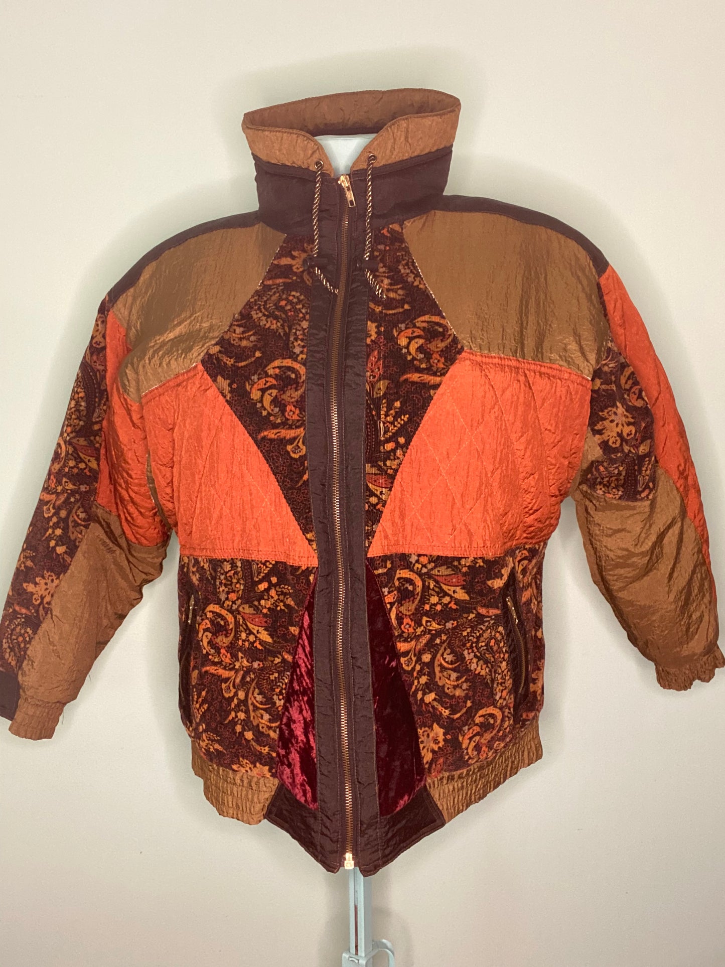 INCREDIBLE VINTAGE 90'S "LES VETEMENTS" PUFFY COLOUR BLOCK COAT