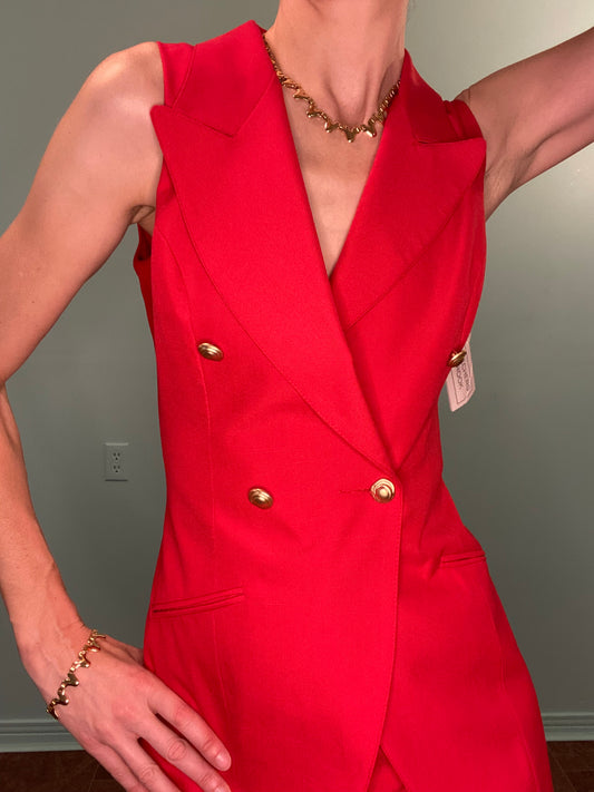 VINTAGE 90S ***WITH TAGS "BEECHERS BROOK" 90'S SLEEVELESS SUIT