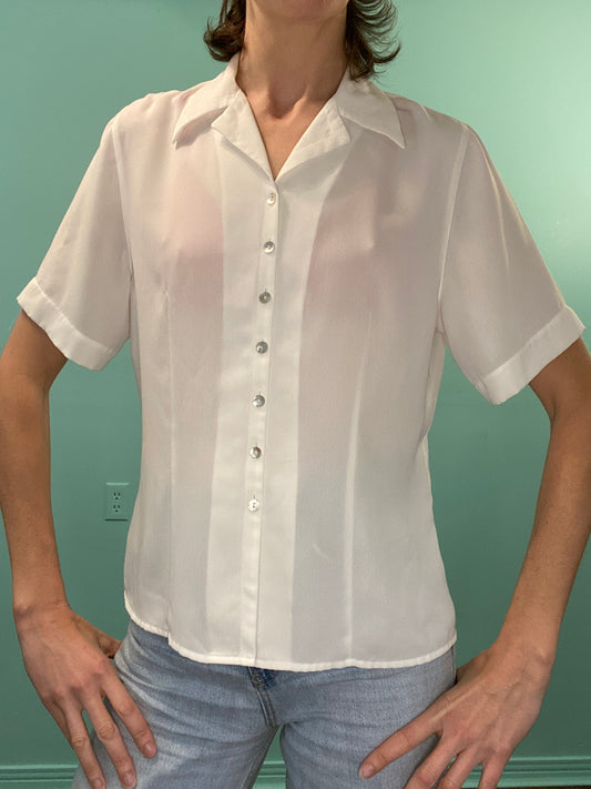 VINTAGE "BRAEMAR" SHORT SLEEVE BLOUSE