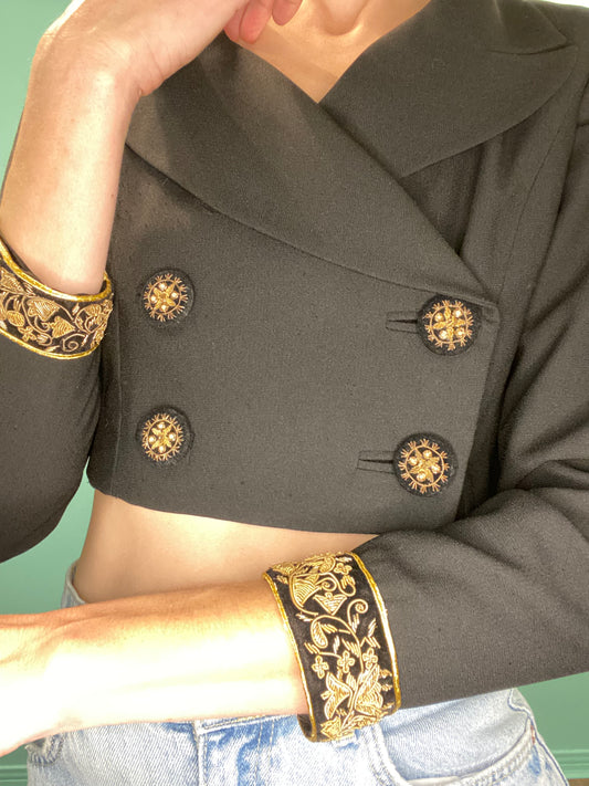 VINTAGE "ANN TAYLOR" CROPPED BOLERO BLAZER