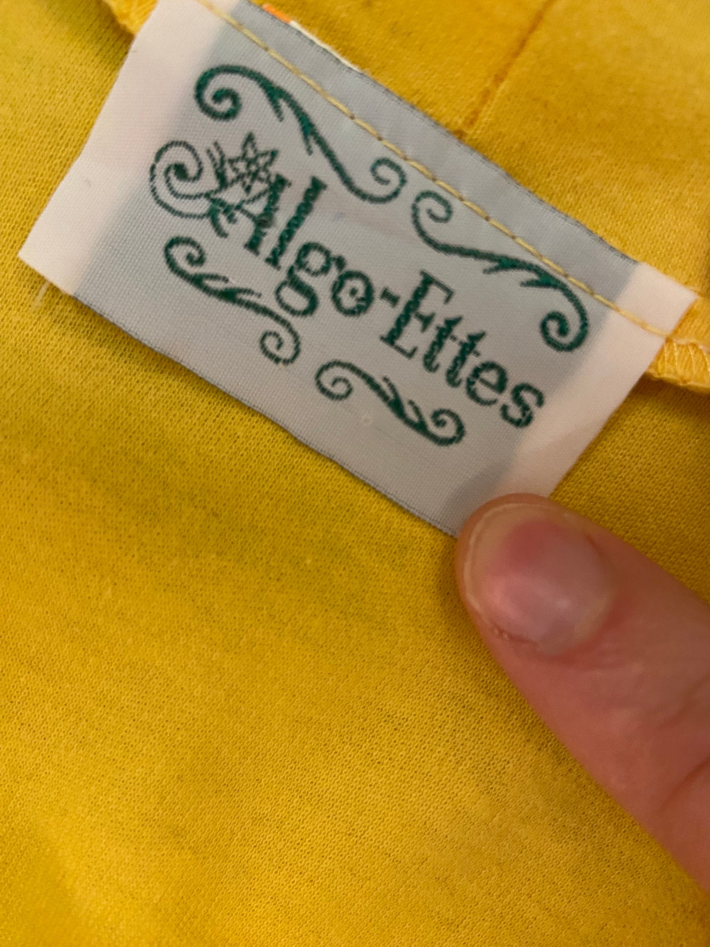 VINTAGE "ALGO-ETTES" COTTON JERSEY OFFICE CARDIGAN