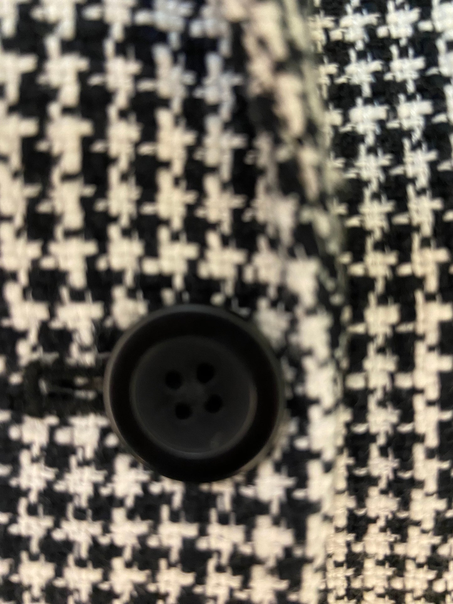 "ABERCROMBIE & FITCH" CROPPED HOUNDSTOOTH BLAZER