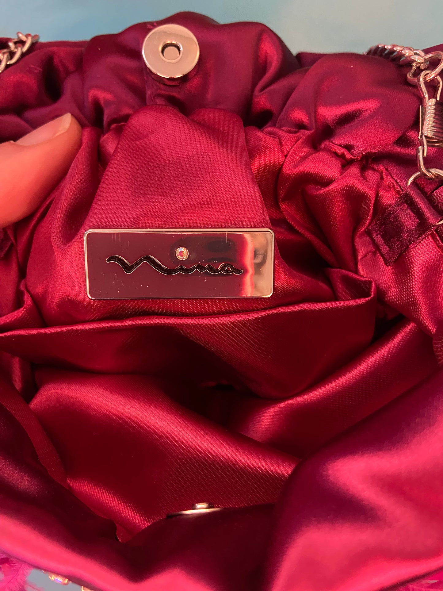 FEATHERED “NINA” EVENING BAG ***NEW