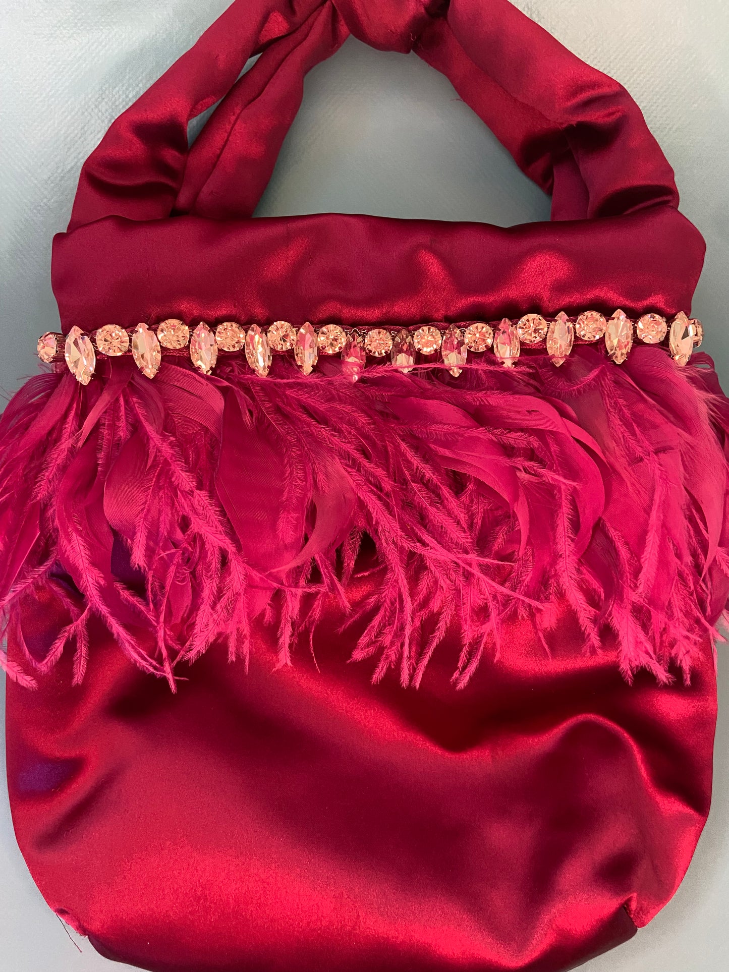 FEATHERED “NINA” EVENING BAG ***NEW