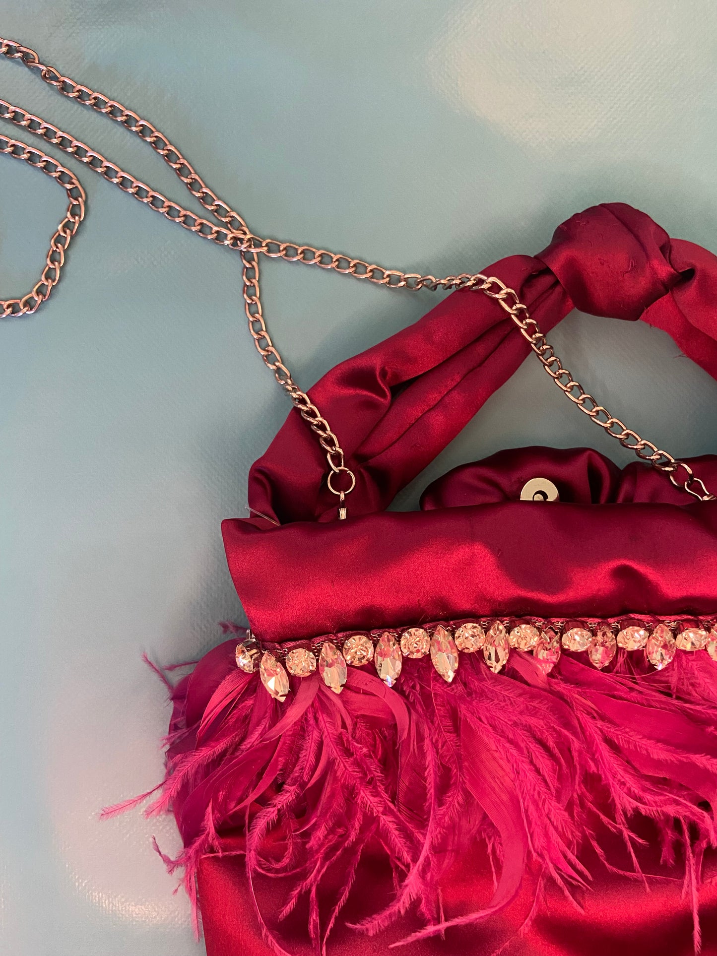 FEATHERED “NINA” EVENING BAG ***NEW