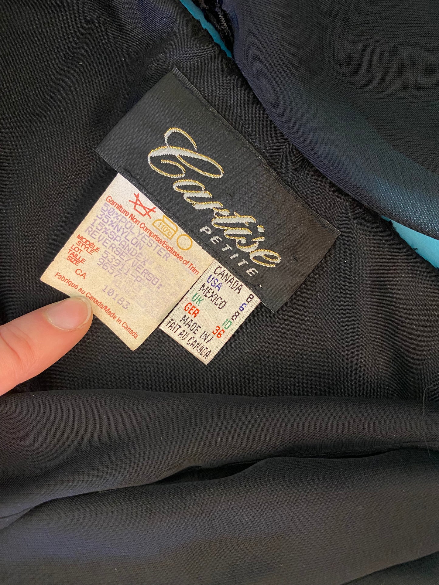 VINTAGE “CARTISE PETITE” COCKTAIL DRESS WITH SHEER SCARF DETAIL