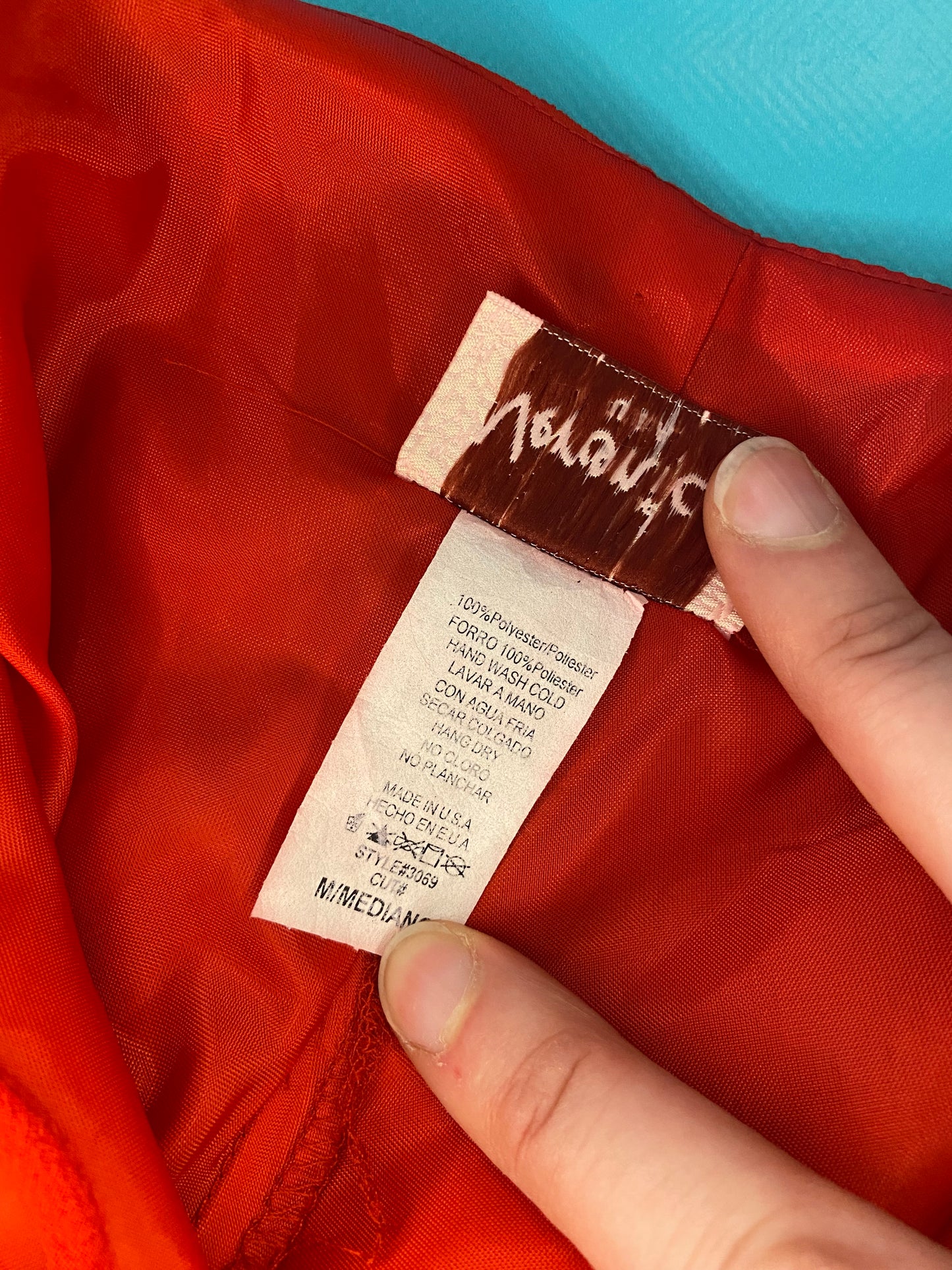 VINTAGE “VERONICA” 90’S BEADED RED SLIP DRESS