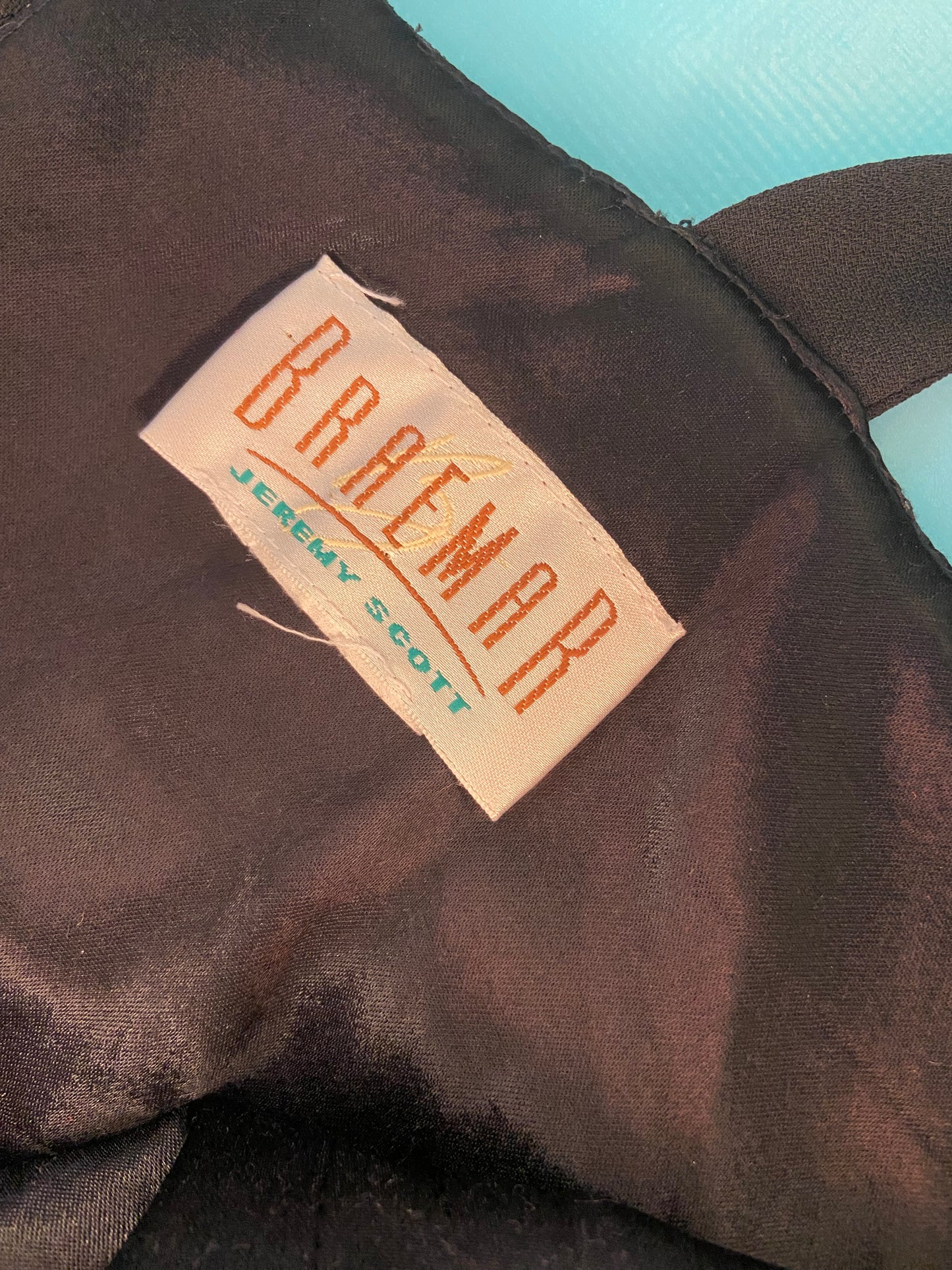 VINTAGE “BRAEMAR BY JEREMY SCOTT” ANKLE LENGTH BLACK COCKTAIL DRESS