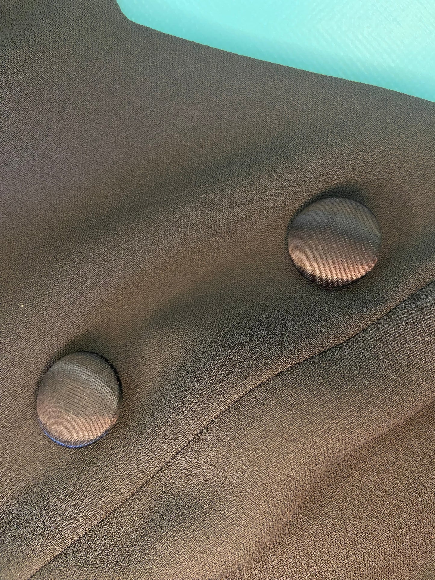 VINTAGE “BRAEMAR BY JEREMY SCOTT” ANKLE LENGTH BLACK COCKTAIL DRESS