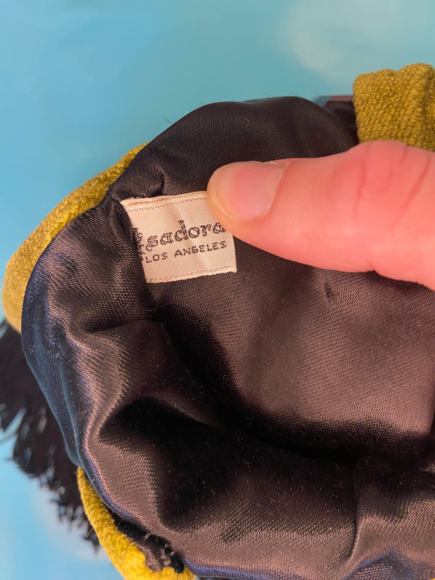 VINTAGE “PANDORA LOS ANGELES” TASSELED EVENING BAG