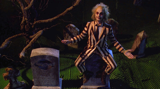 SPOOKY "TRIPP NYC" GREEN AND BLACK STRIPED JEANS