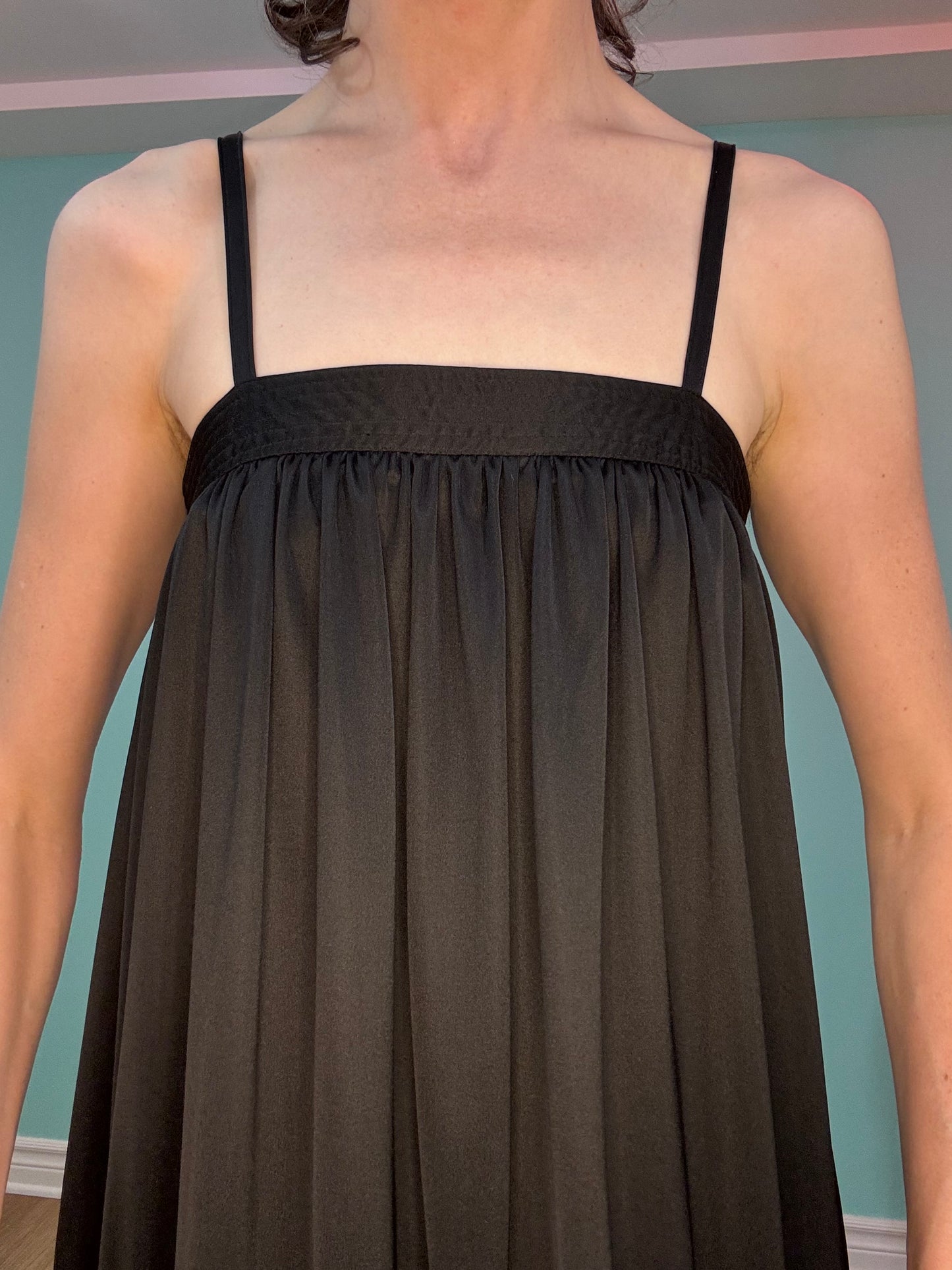 "BANFF" 70'S BLACK MAXI DRESS