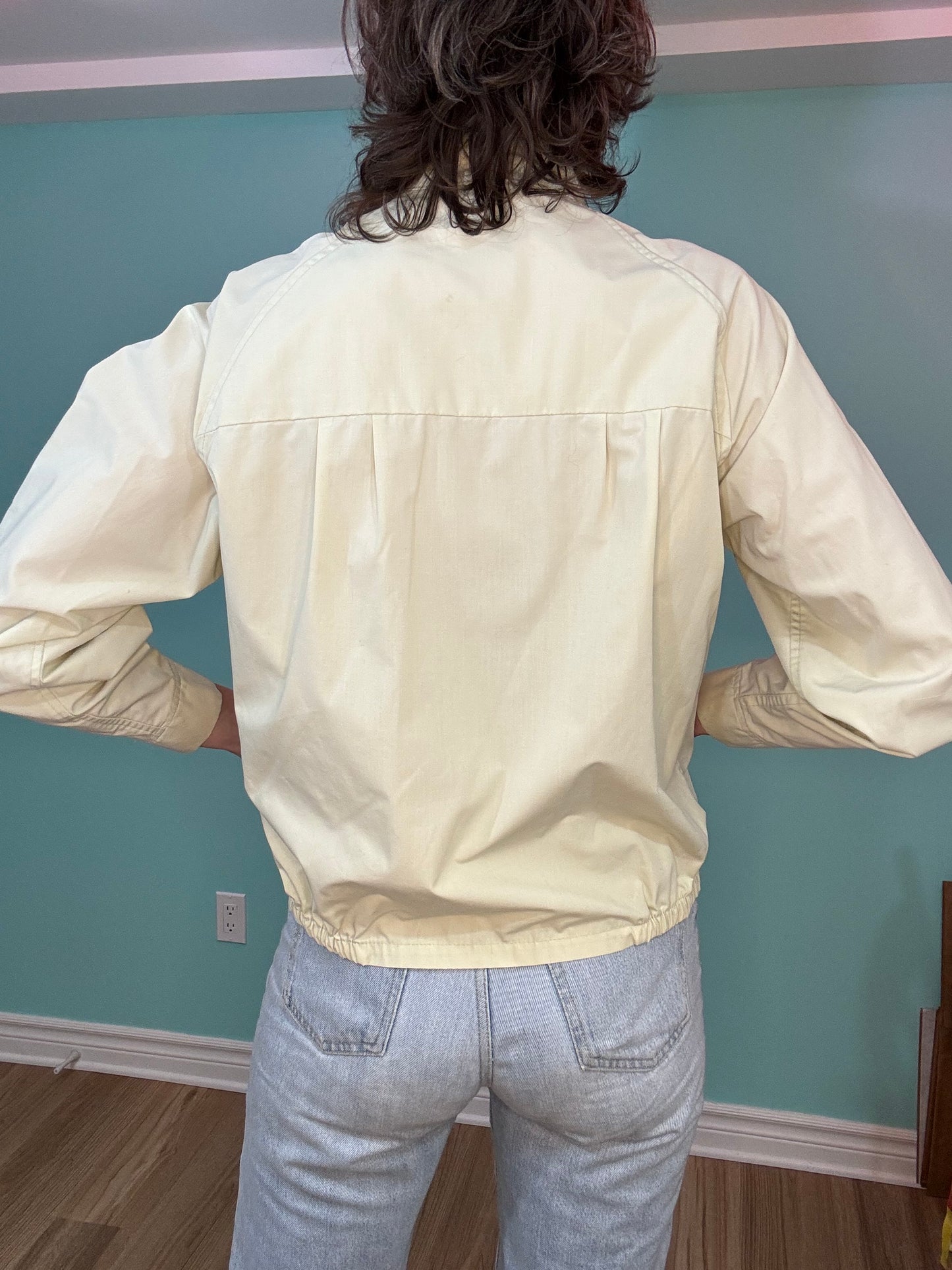 VINTAGE "CRAFT OF CANADA" CHEVROLET BOMBER JACKET WITH PATCHES