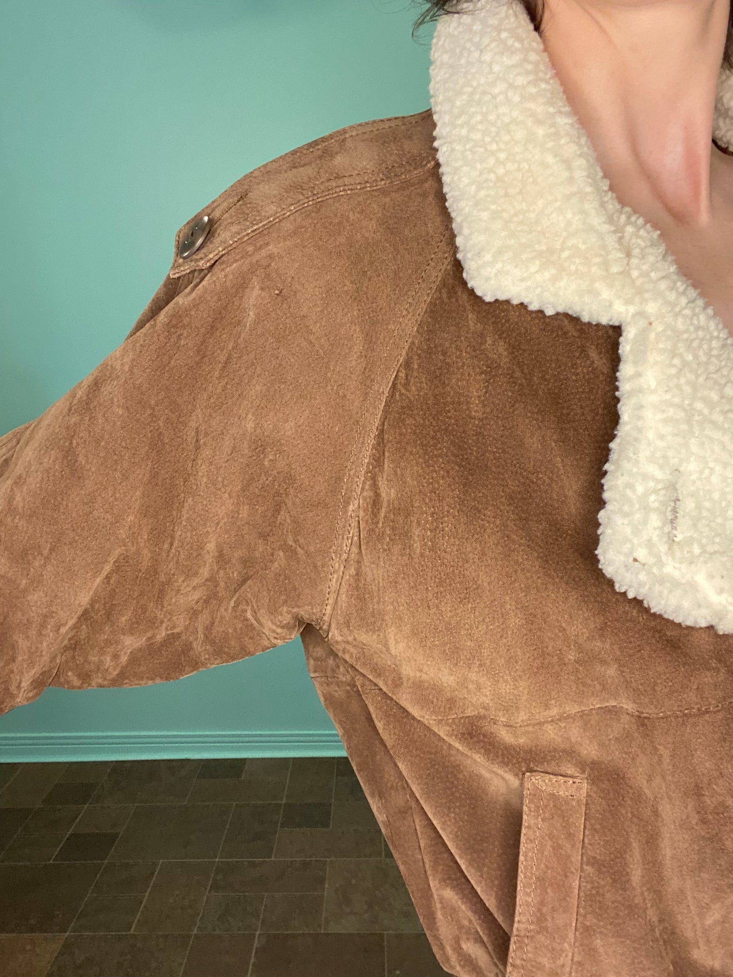 VINTAGE SUEDE "ADA" BOMBER JACKET