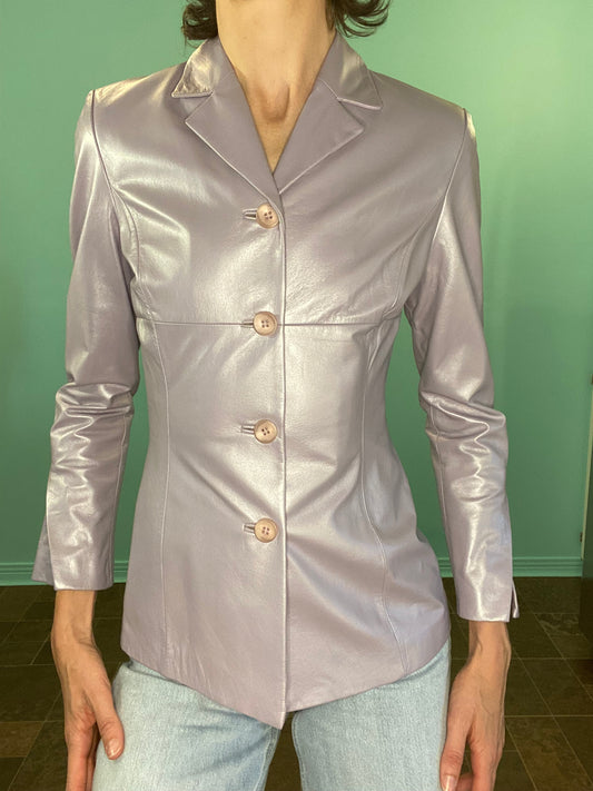 SUPER FUN Y2K VINTAGE DANIER - SHINY LILAC LEATHER