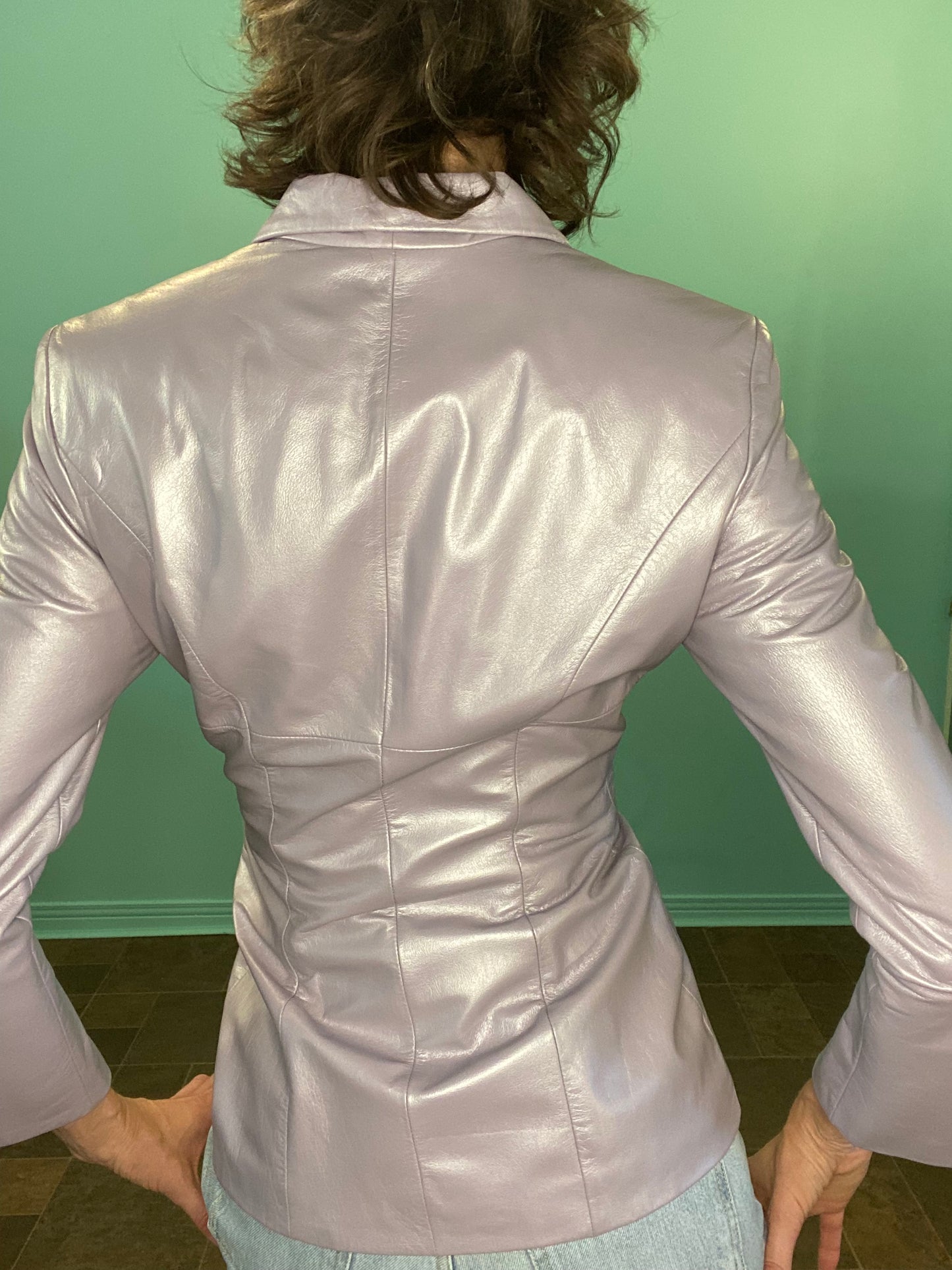 SUPER FUN Y2K VINTAGE DANIER - SHINY LILAC LEATHER
