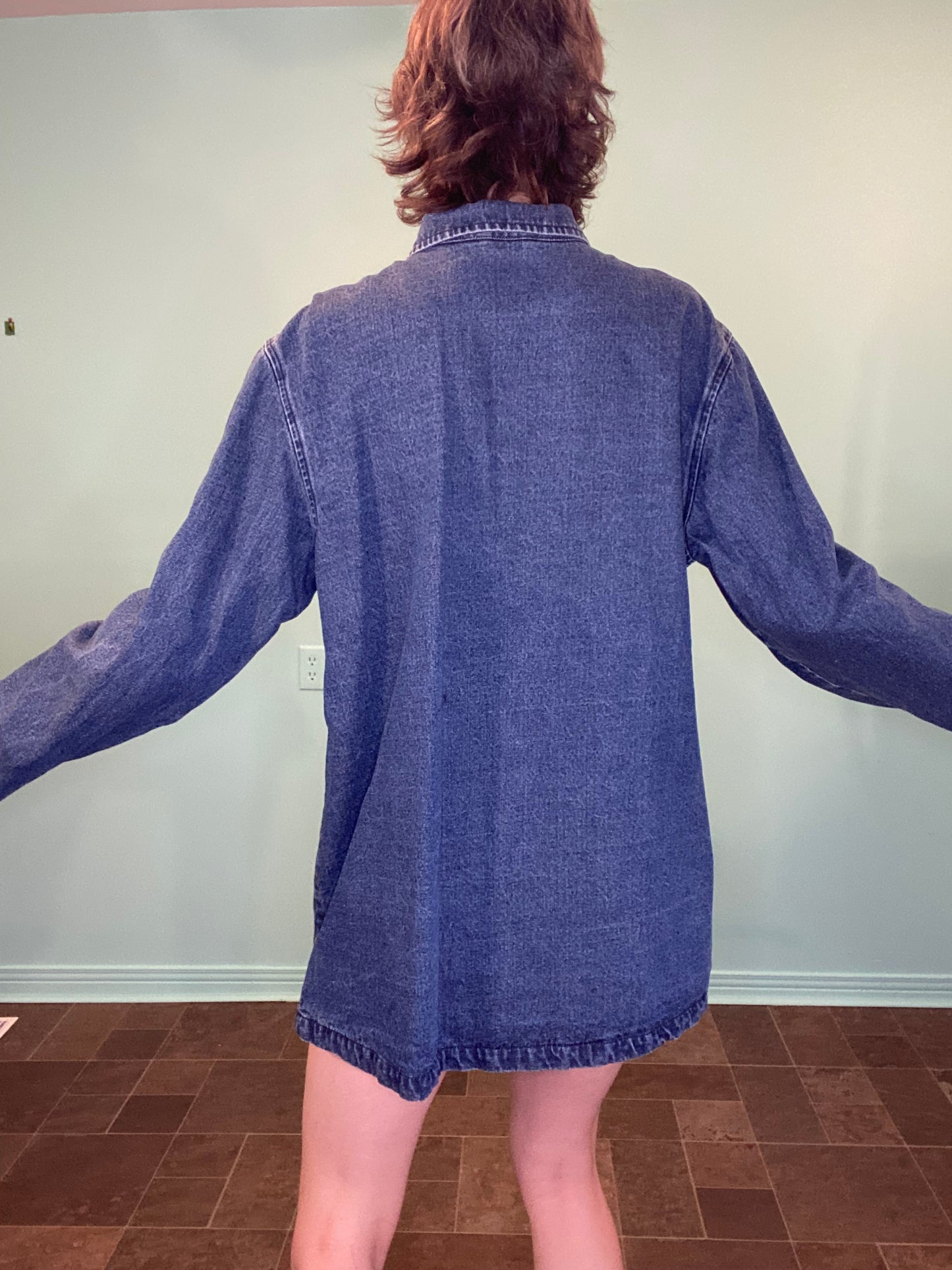 VINTAGE FLANEL LINED DENIM "LEE VALLEY IRELAND" WORK COAT