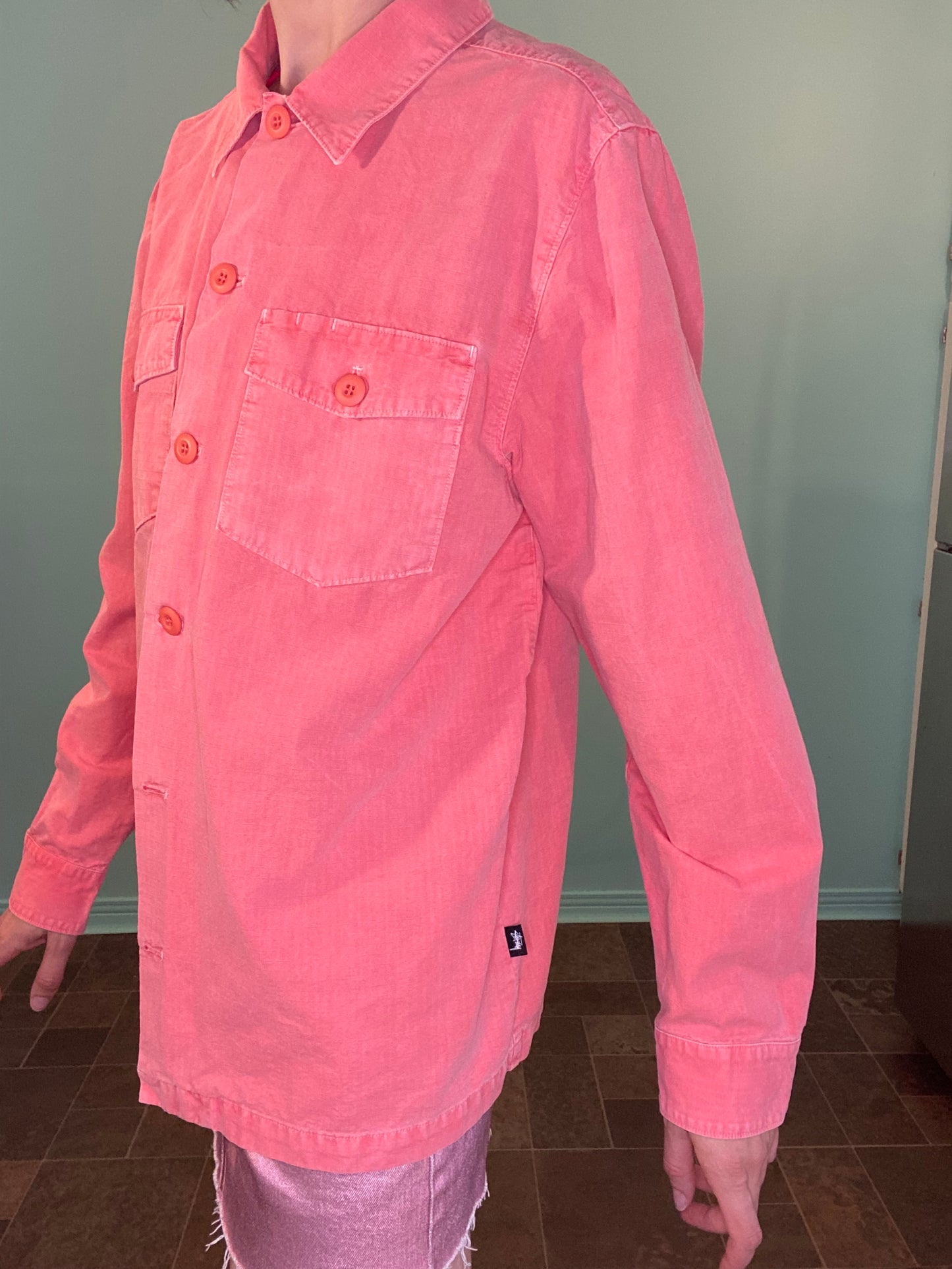 Y2K VINTAGE "STUSSY" WORK SHIRT