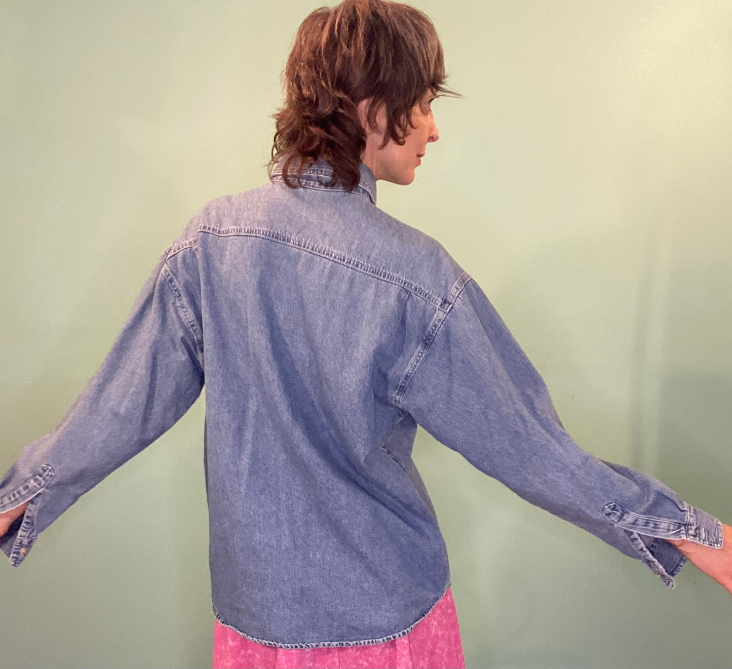 VINTAGE "CIBC" DENIM SHIRT