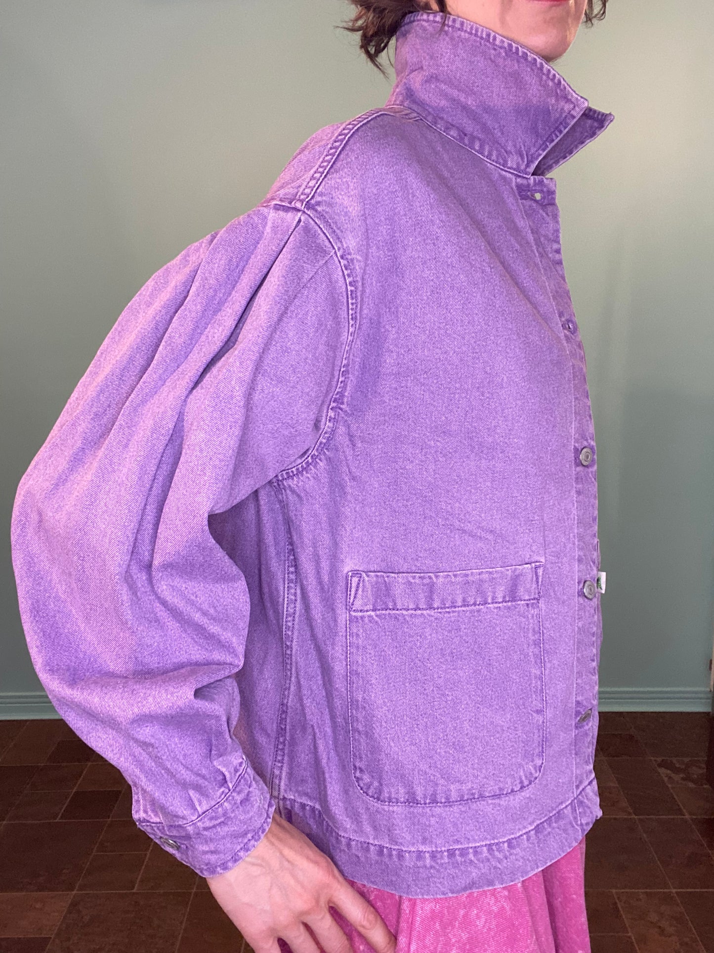 VINTAGE LEVI STRAUSS PURPLE DEMIN JACKET