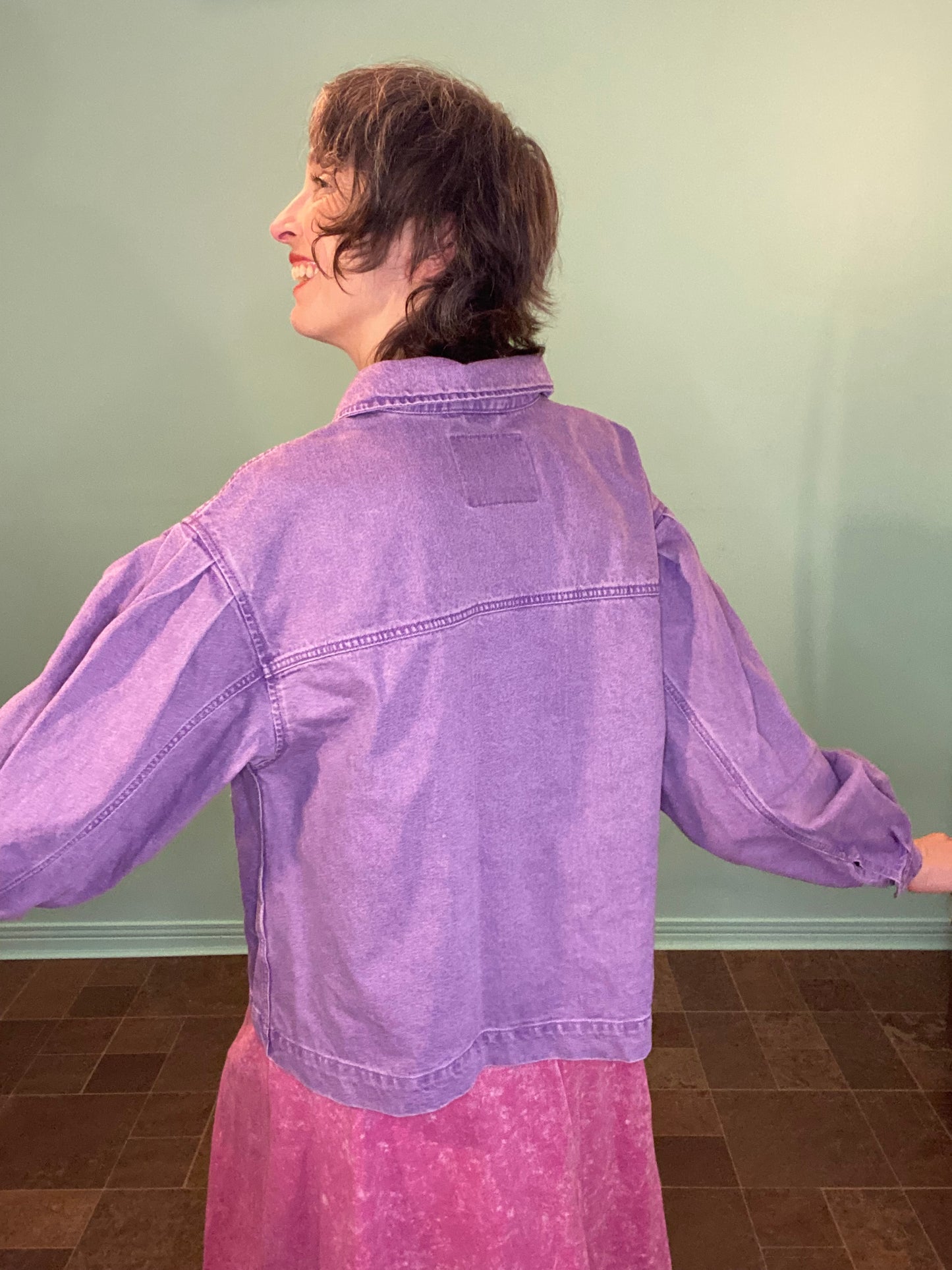 VINTAGE LEVI STRAUSS PURPLE DEMIN JACKET