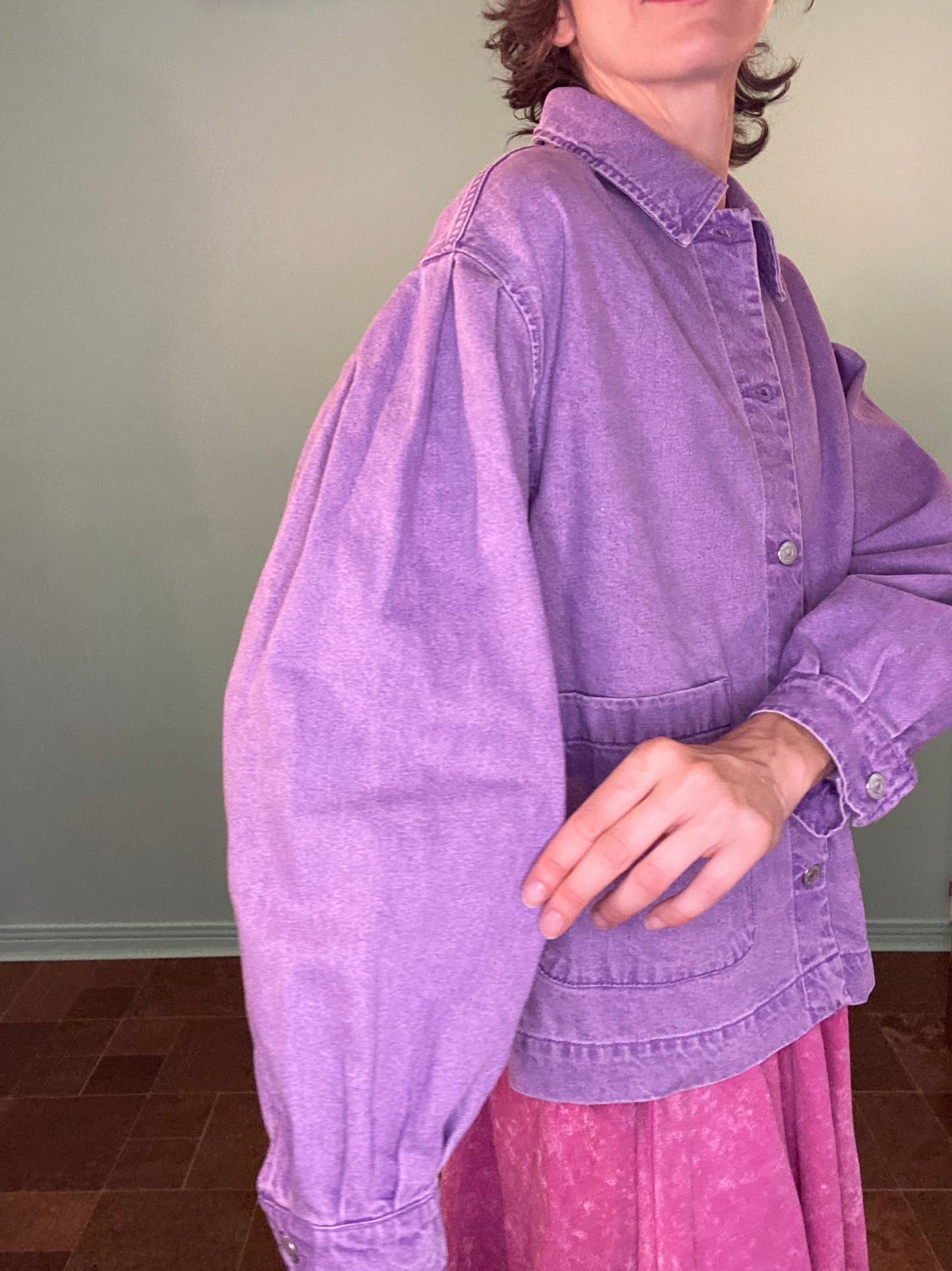 VINTAGE LEVI STRAUSS PURPLE DEMIN JACKET