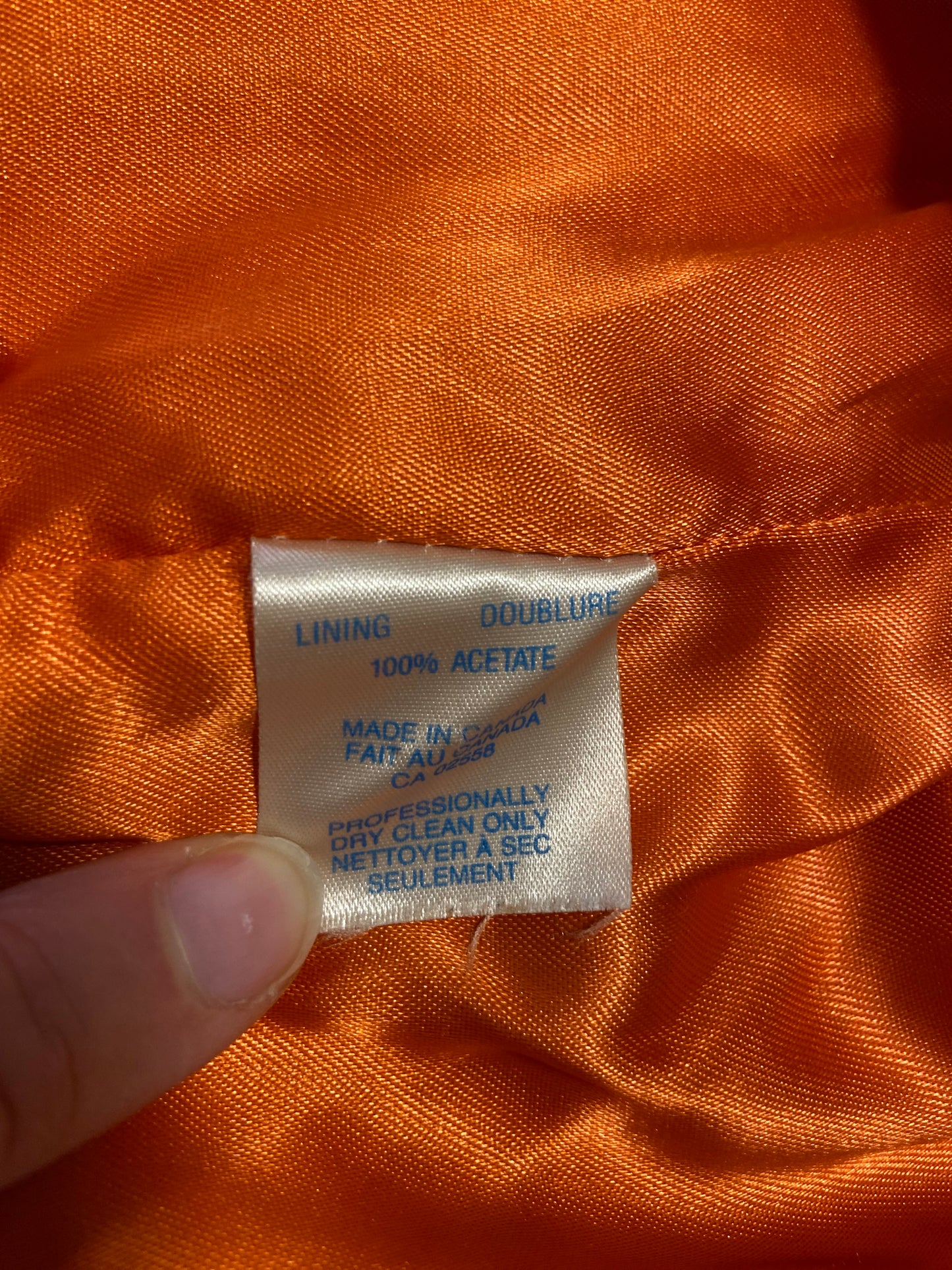 VINTAGE "DANIER" ORANGE SUEDE JACKET