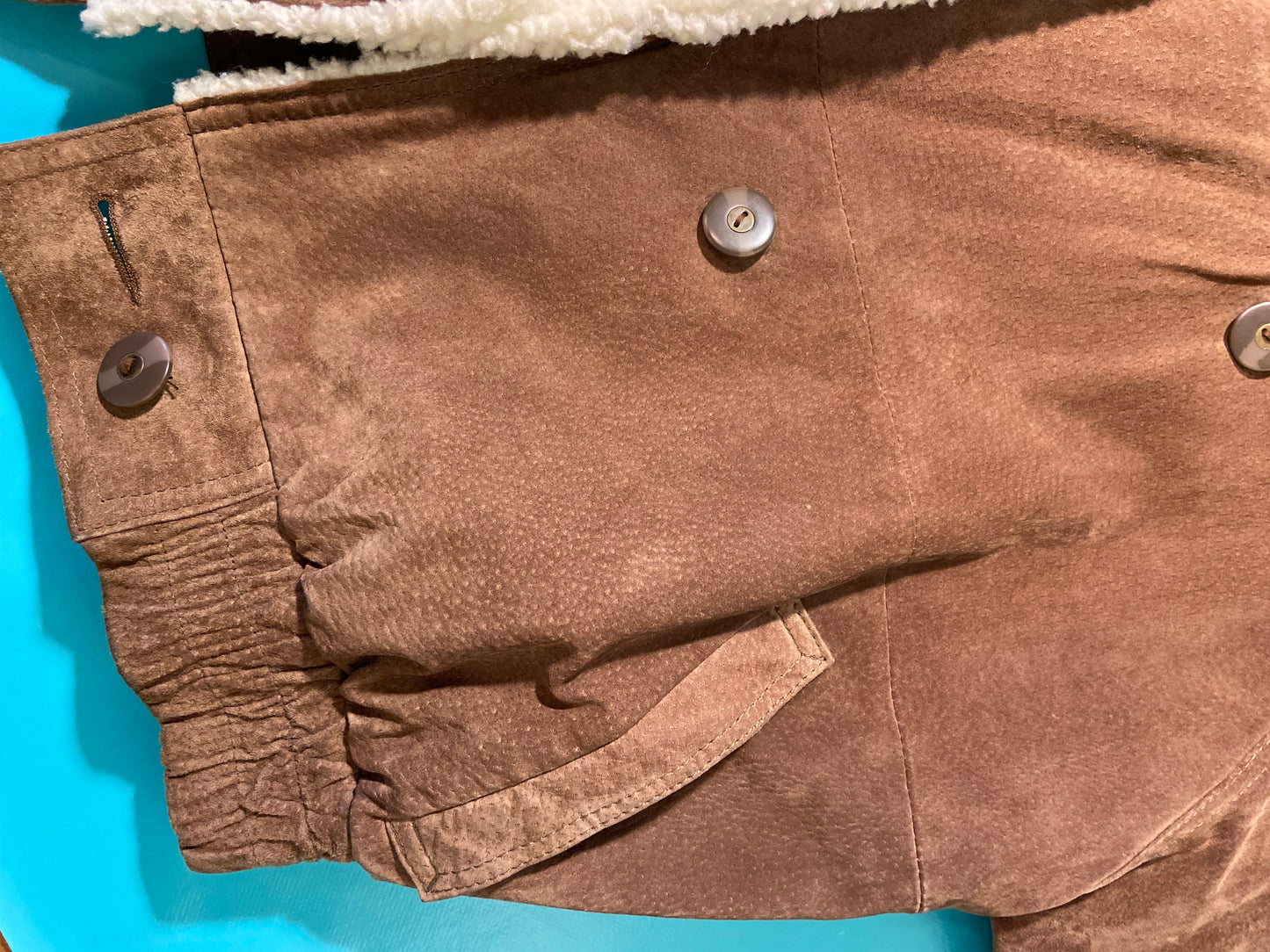 VINTAGE SUEDE "ADA" BOMBER JACKET