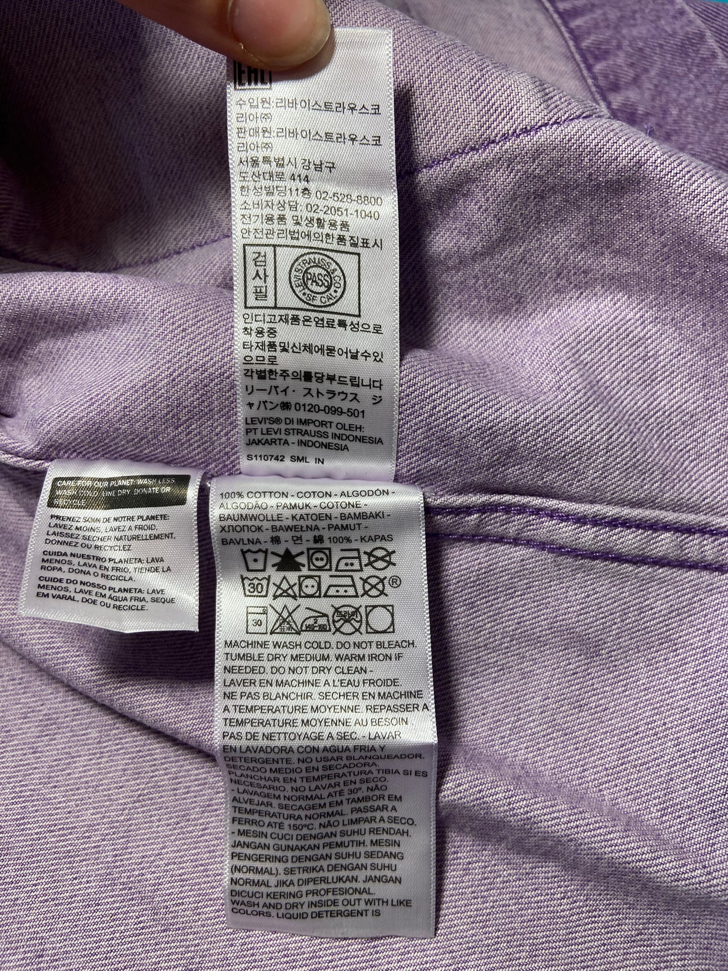 VINTAGE LEVI STRAUSS PURPLE DEMIN JACKET