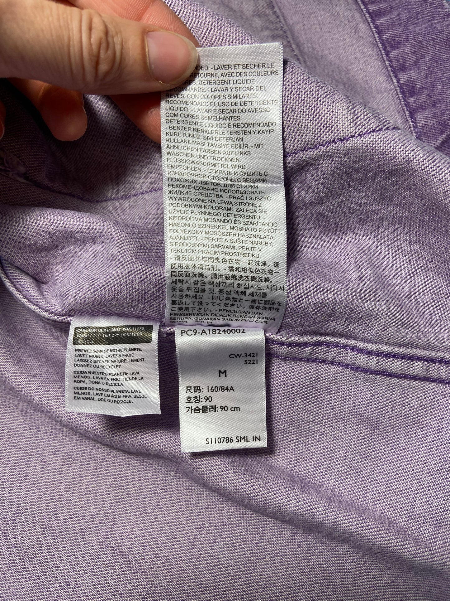 VINTAGE LEVI STRAUSS PURPLE DEMIN JACKET