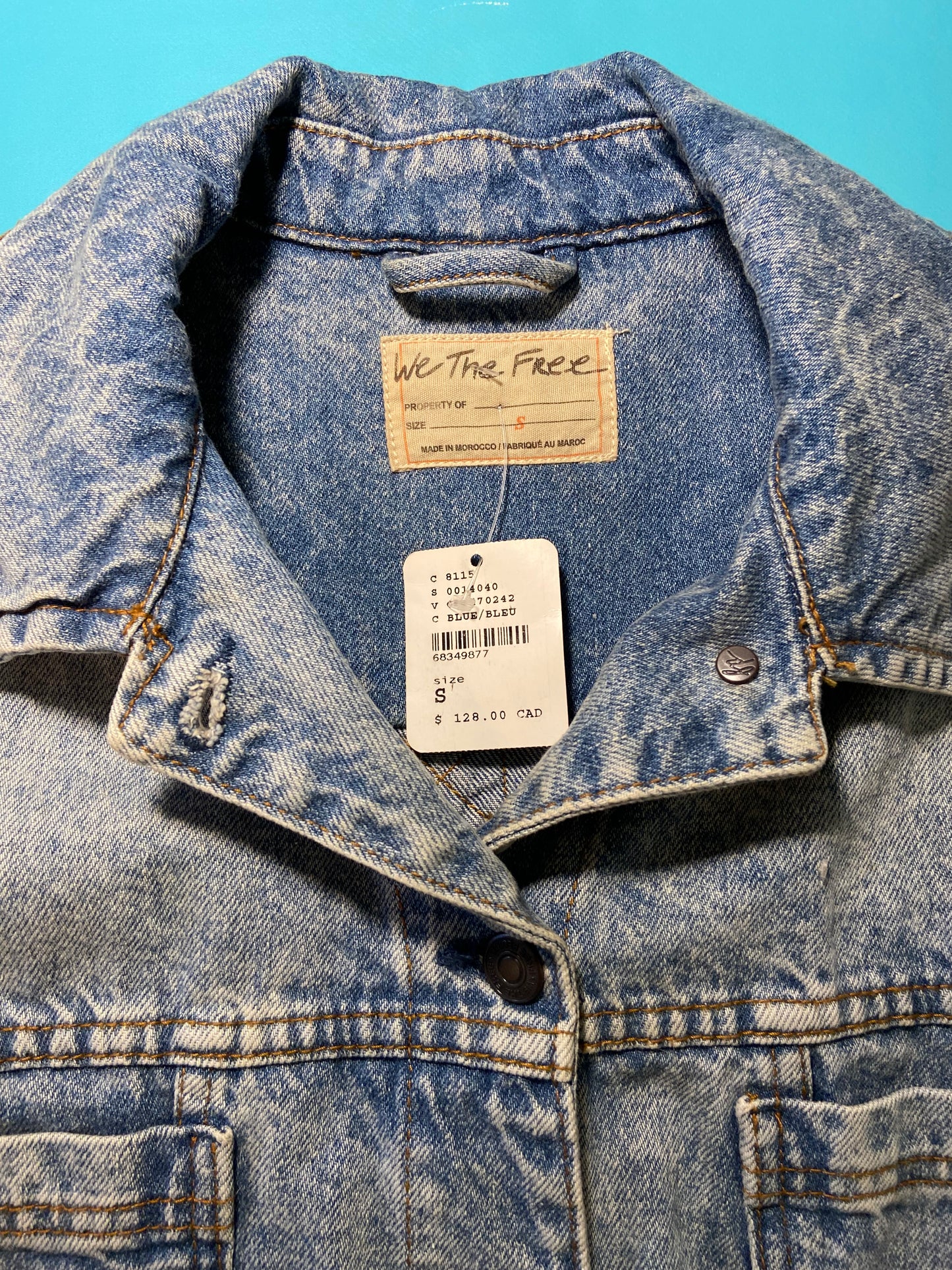 "FREE PEOPLE" ***NEW WITH TAGS DENIM JACKET
