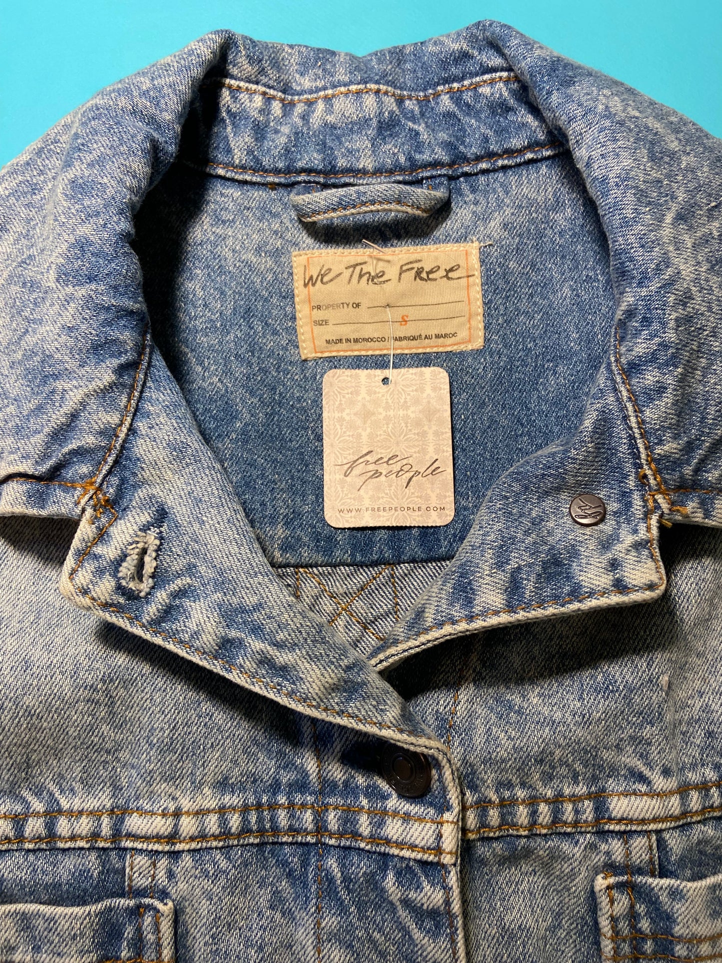 "FREE PEOPLE" ***NEW WITH TAGS DENIM JACKET