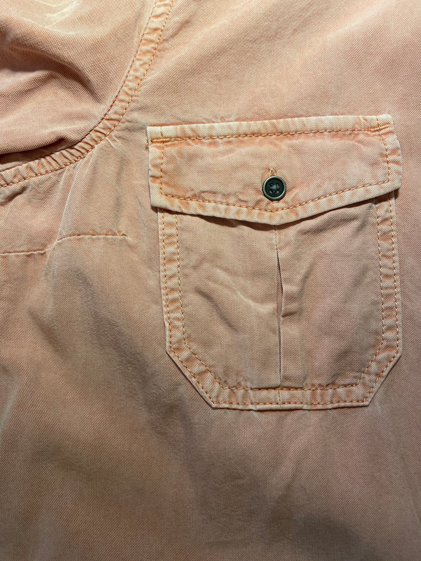 VINTAGE PARASUCO JEANS DUSTY PEACH SHIRT DRESS