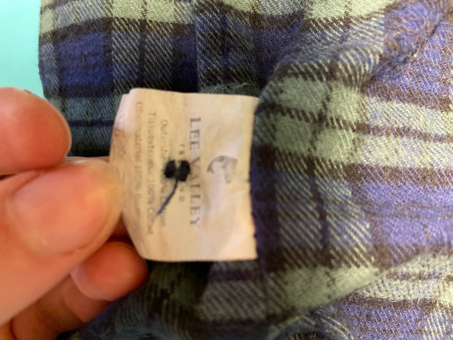 VINTAGE FLANEL LINED DENIM "LEE VALLEY IRELAND" WORK COAT