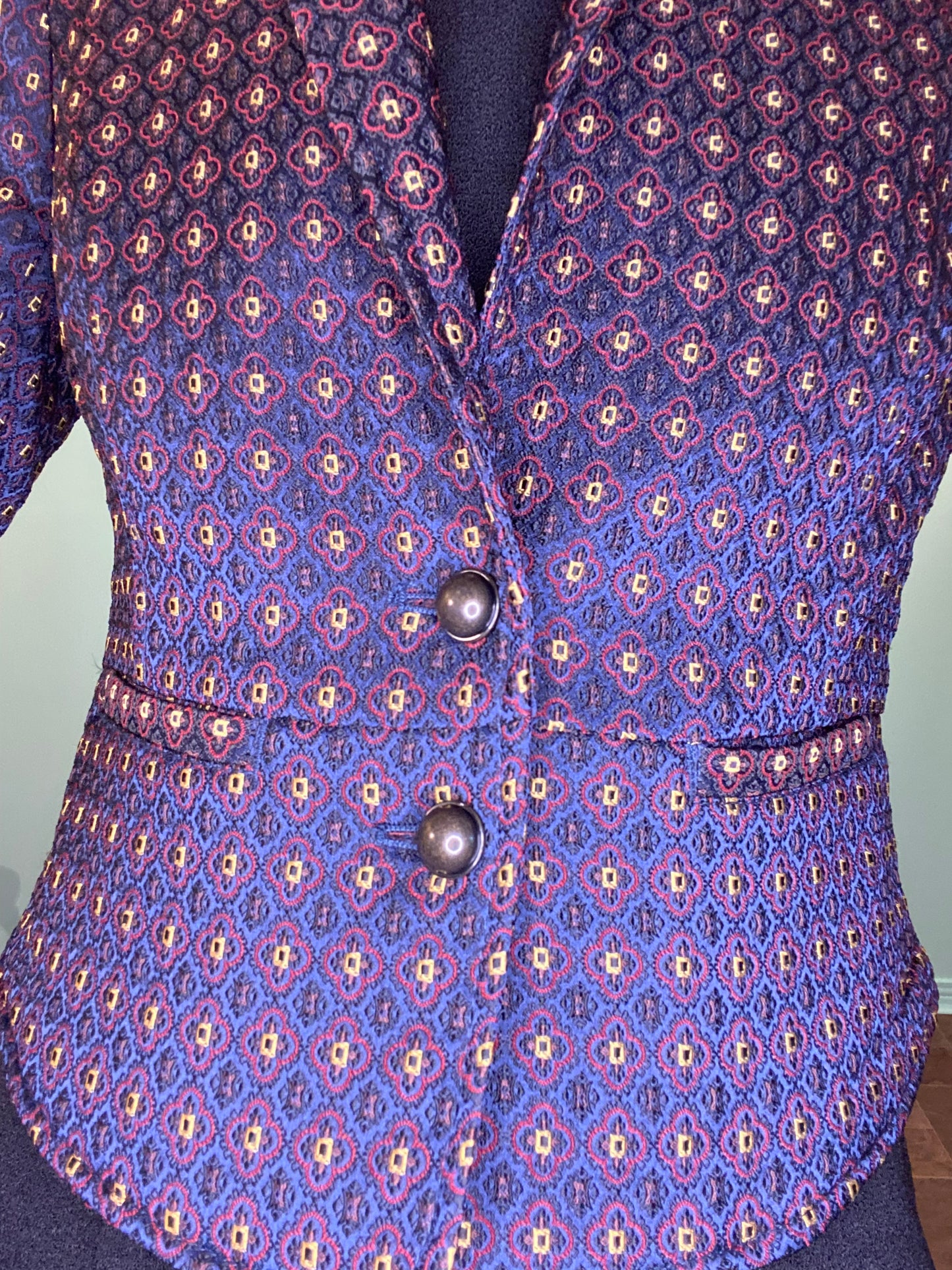 "FREE PEOPLE" GEOMETRIC PRINT BLAZER ***PRELOVED