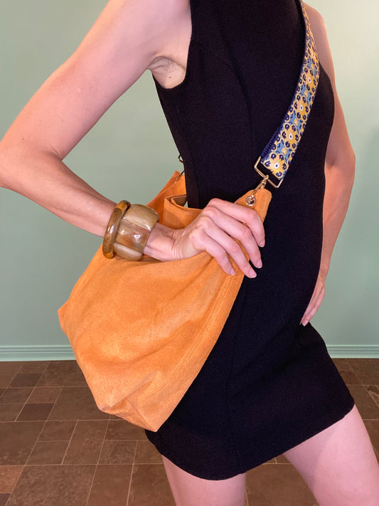 SUEDE "OWEN BARRY" SHOULDER BAG