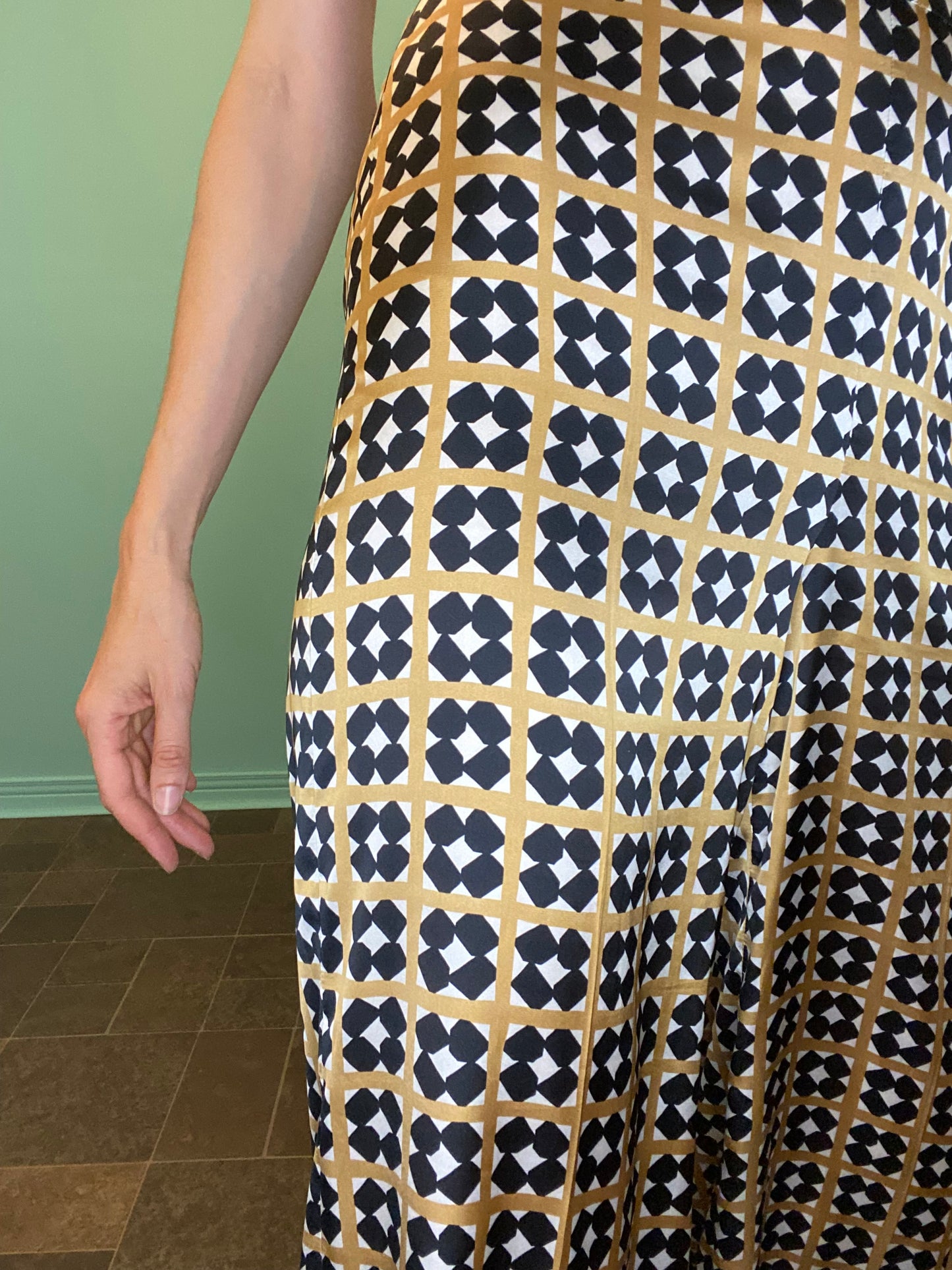 "ZARA" PALAZZO PANTS TILE PRINT