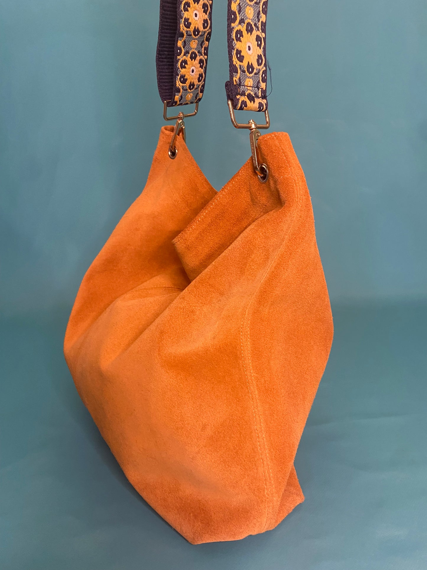 SUEDE "OWEN BARRY" SHOULDER BAG