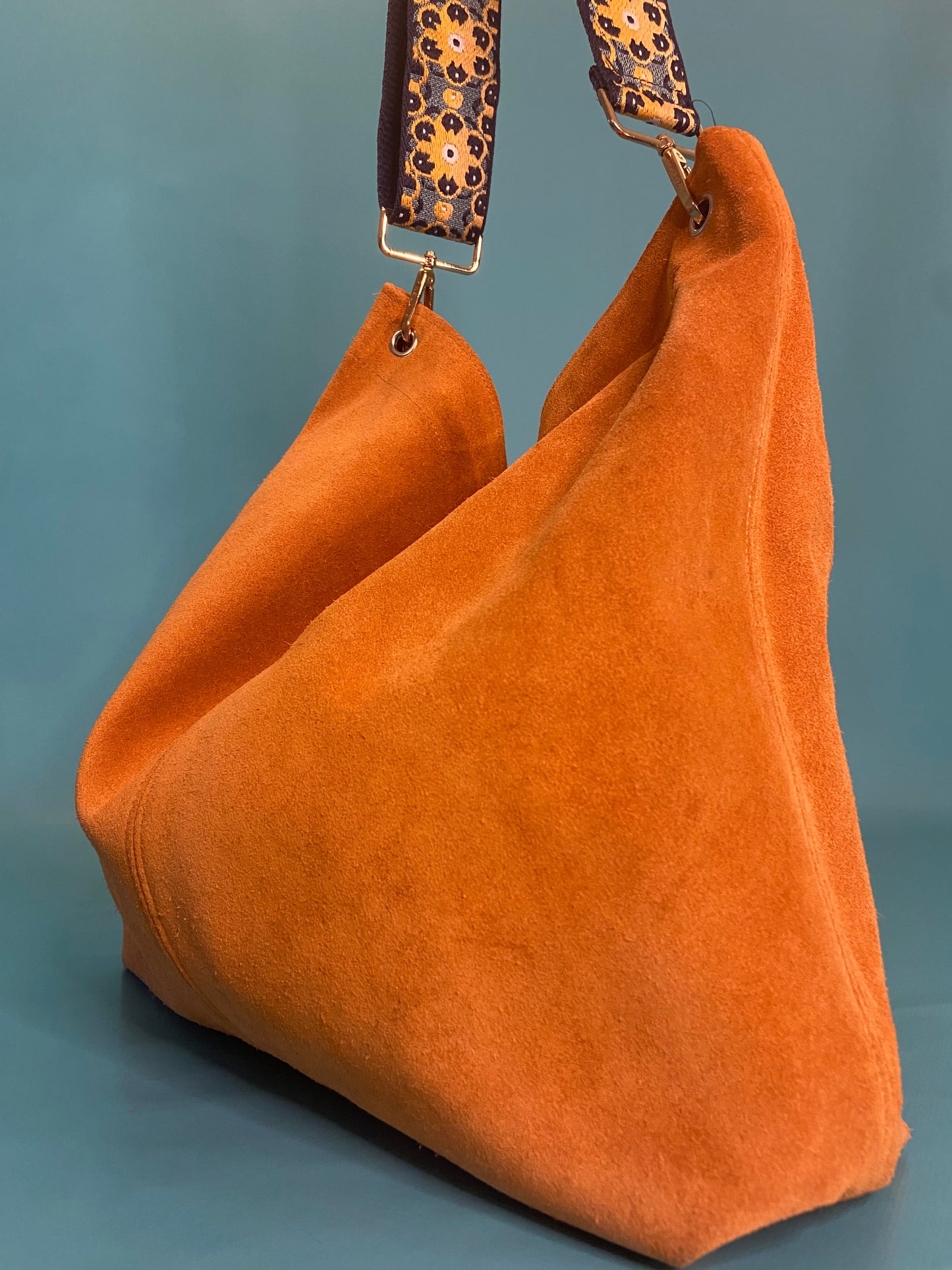 SUEDE "OWEN BARRY" SHOULDER BAG