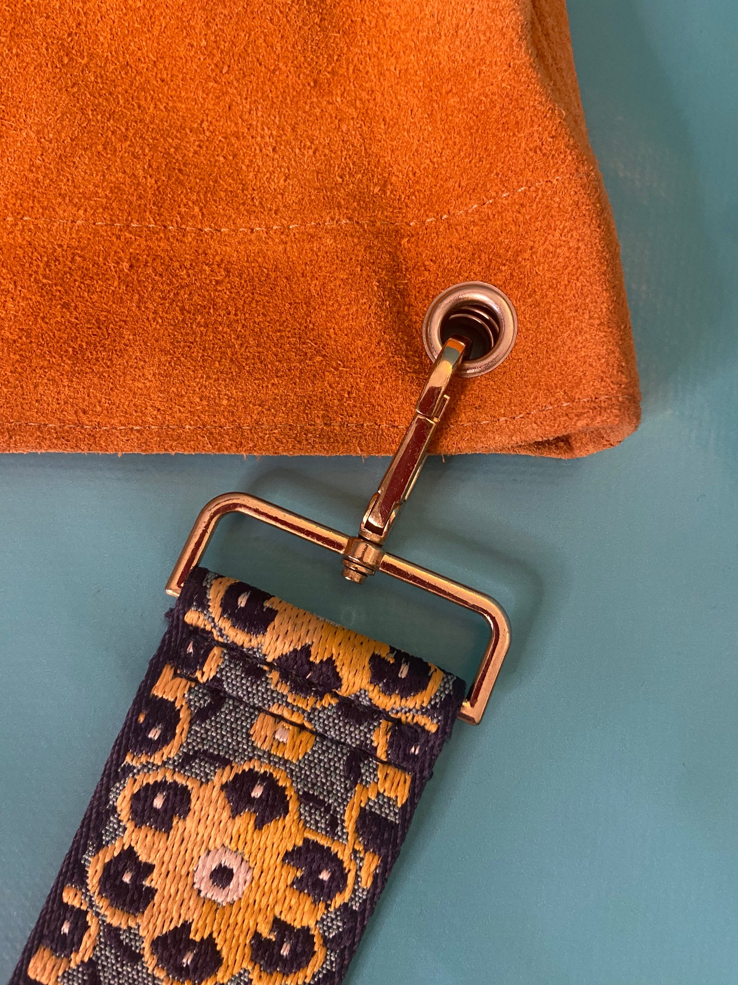 SUEDE "OWEN BARRY" SHOULDER BAG