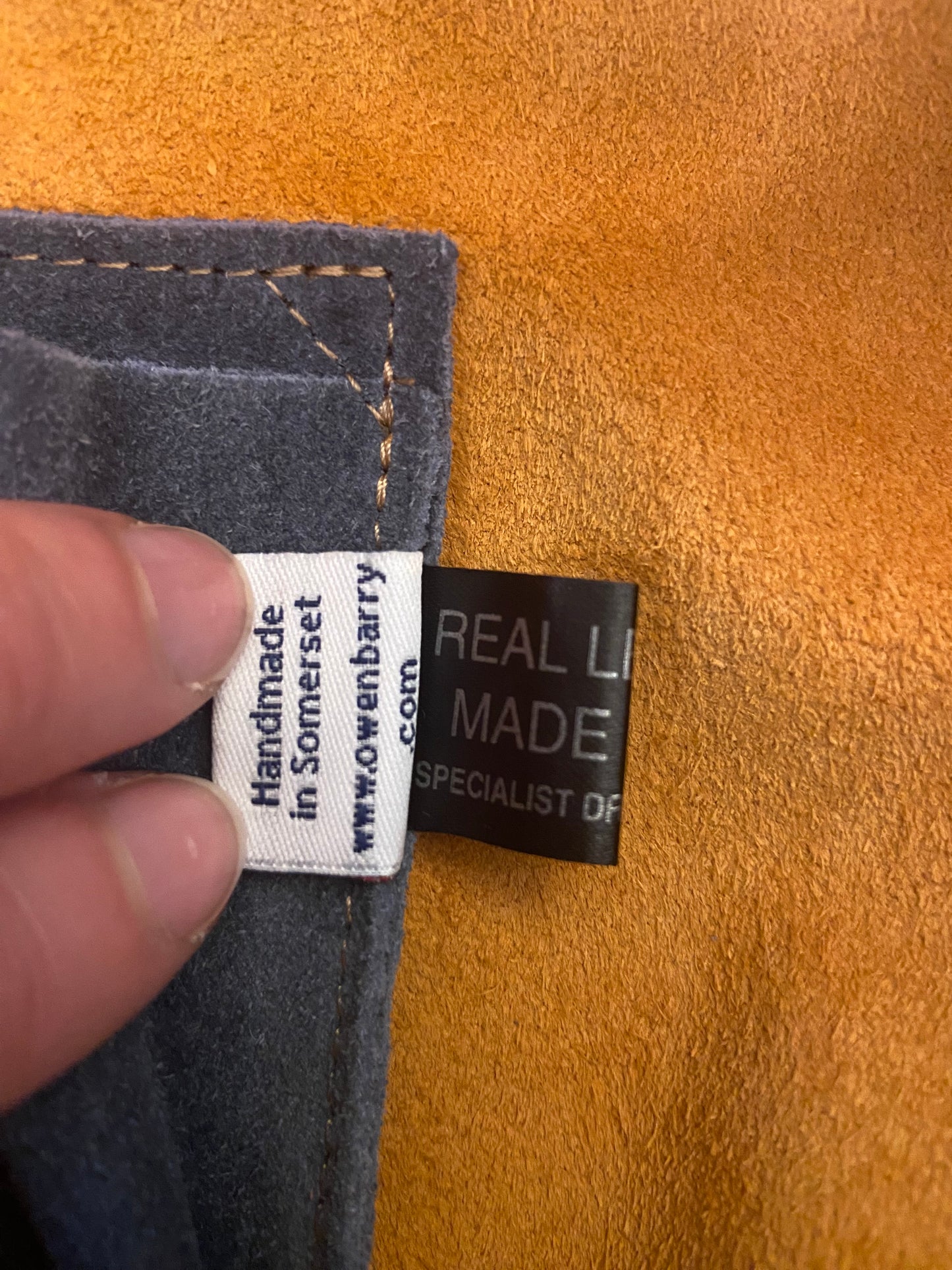 SUEDE "OWEN BARRY" SHOULDER BAG