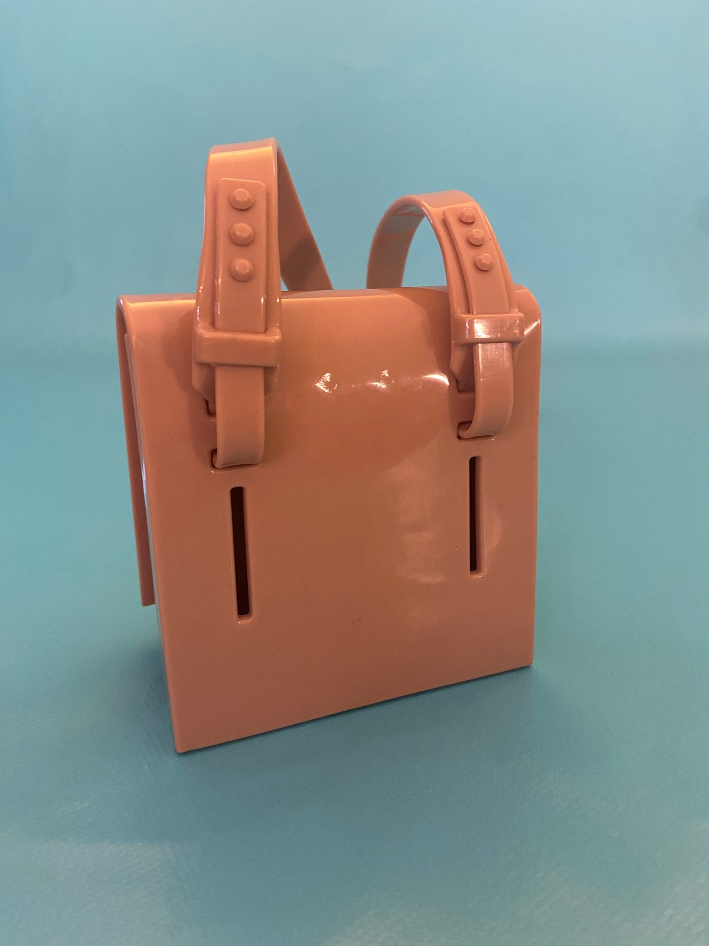 "MELISSA" JELLY CROSS BODY BAG IN TAN