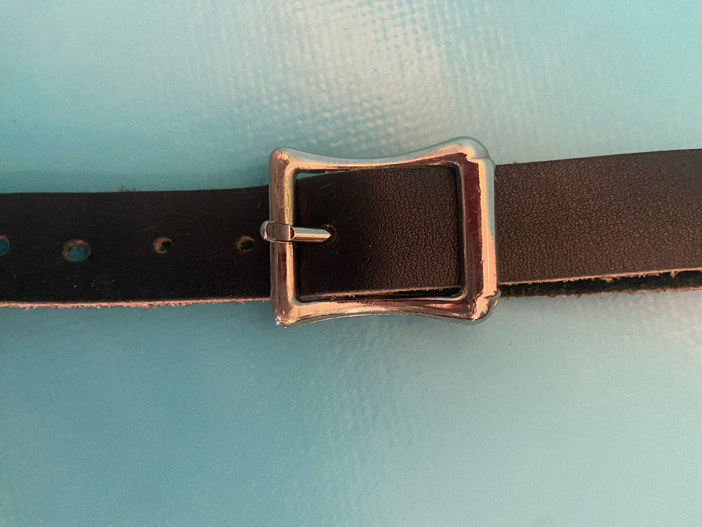 VINTAGE BLACK LEATHER "SPORRAN" BAG